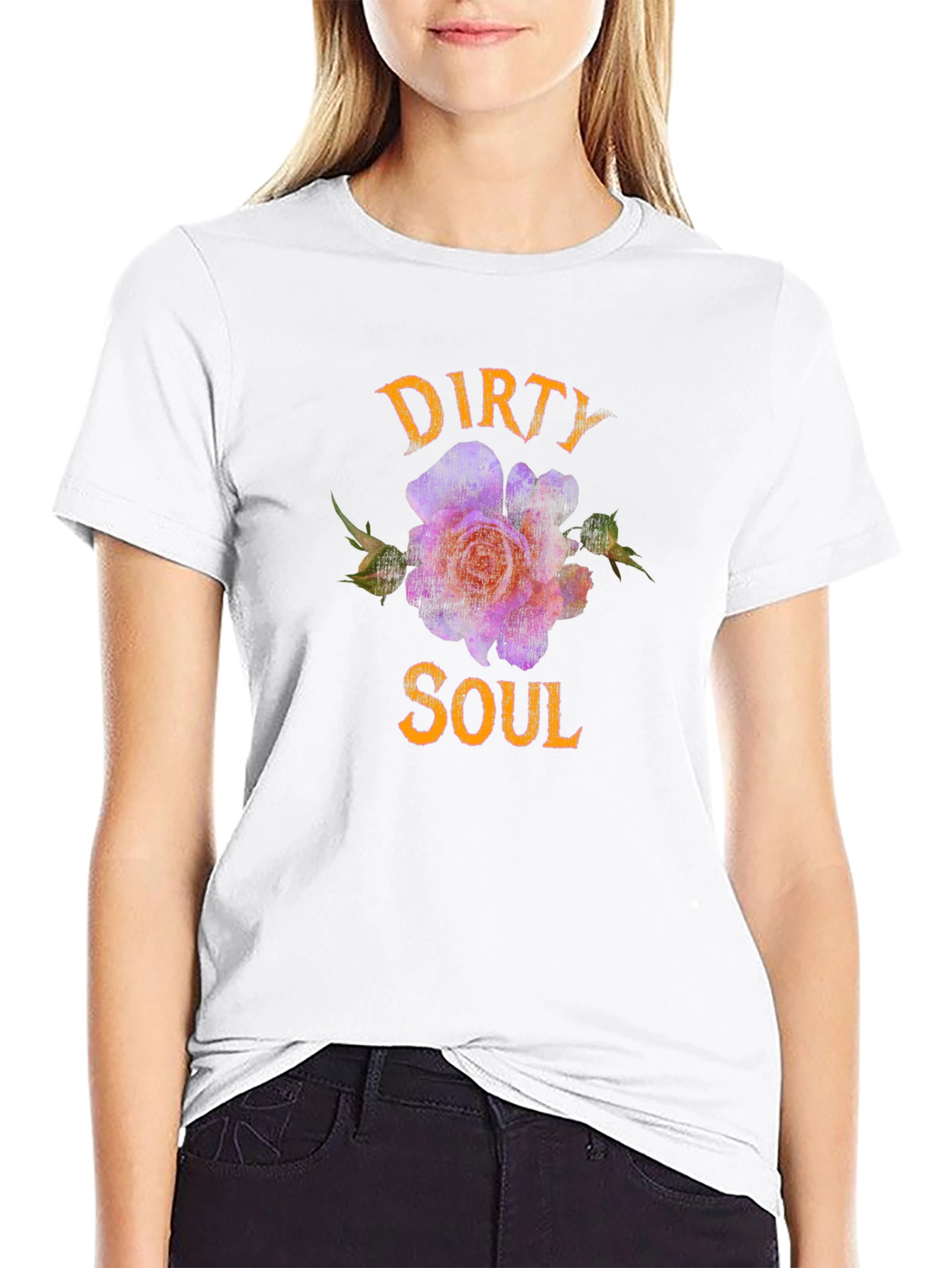 Dirty Soul T-Shirt - Floral Design