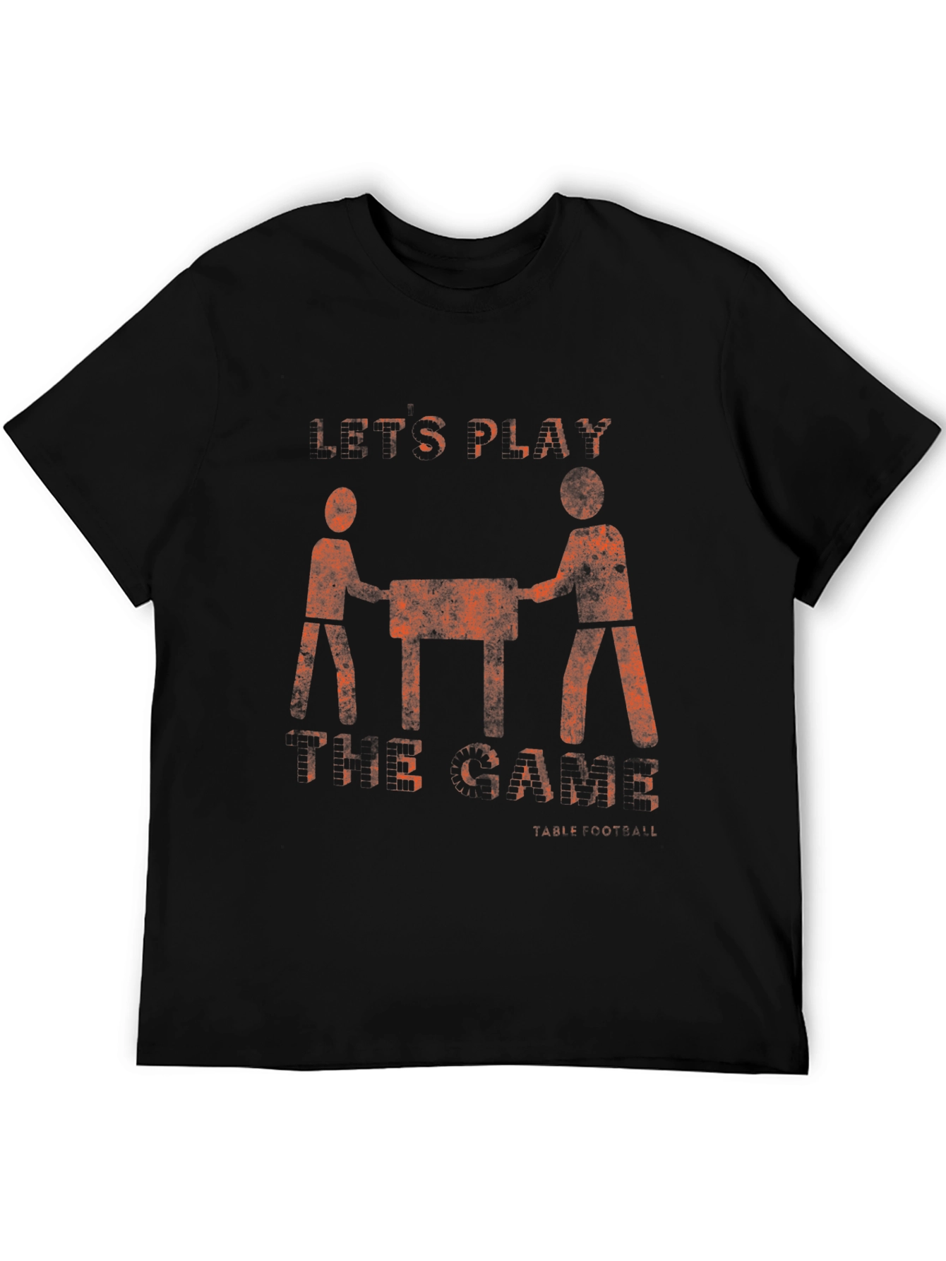 Lets Play Foosball T-Shirt - Distressed Graphic