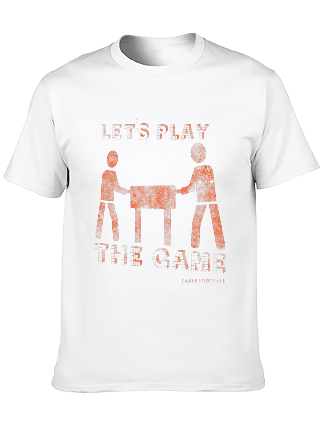 Lets Play Foosball T-Shirt - Distressed Graphic