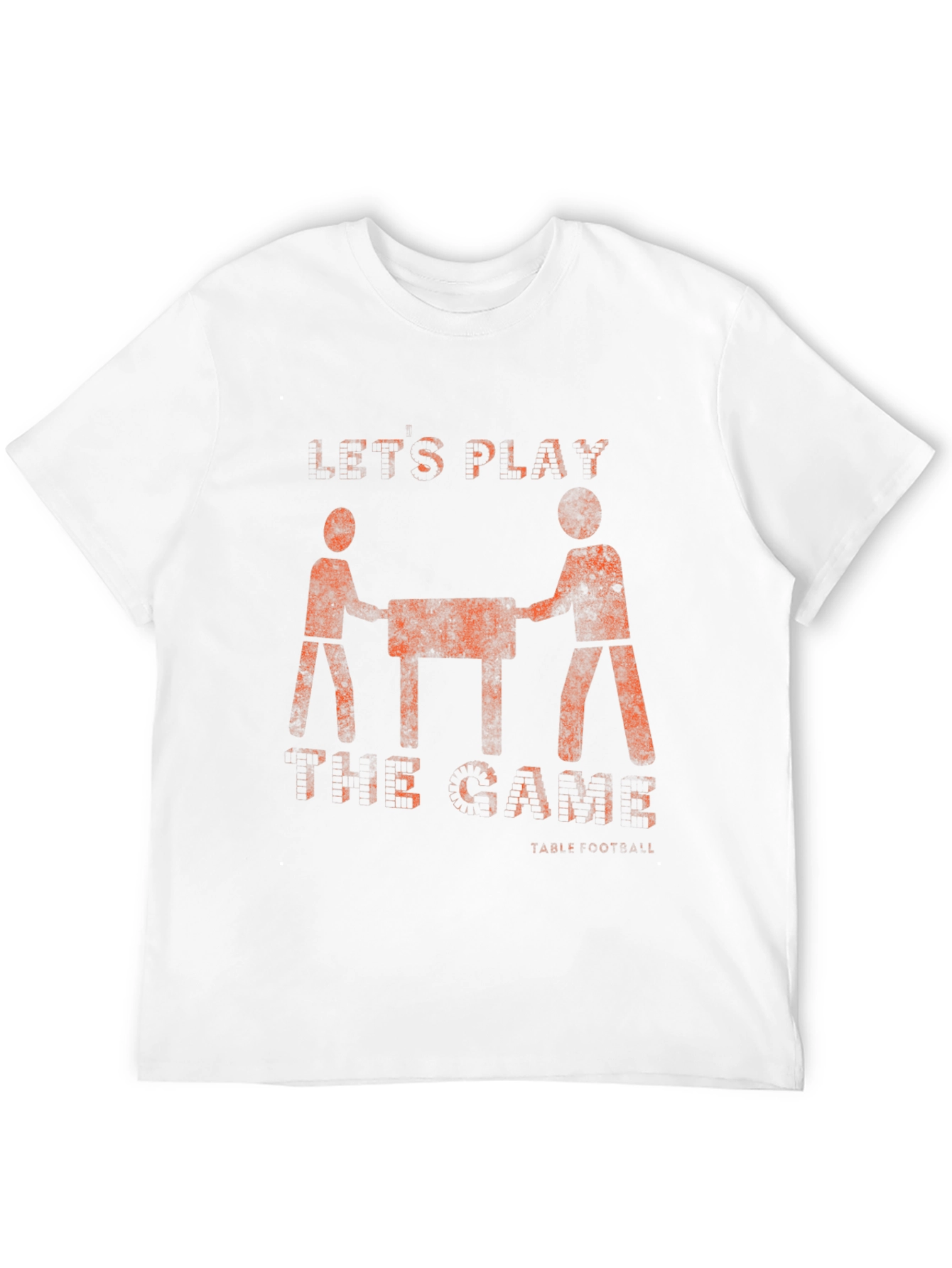 Lets Play Foosball T-Shirt - Distressed Graphic