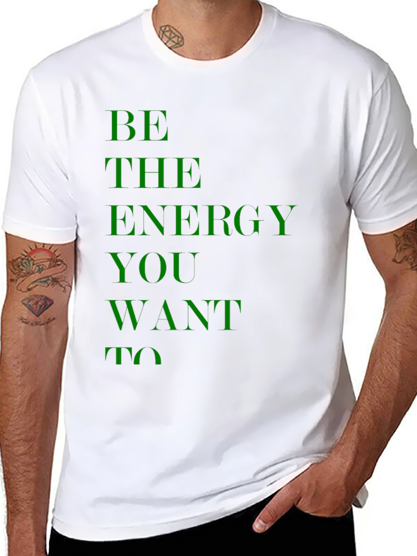 Be the Energy You Want To Black T-Shirt