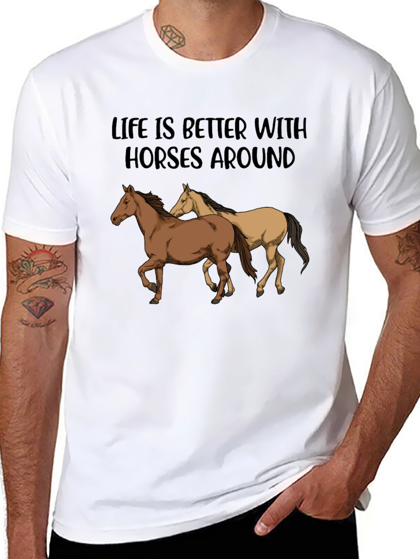 Life is Better with Horses T-Shirt