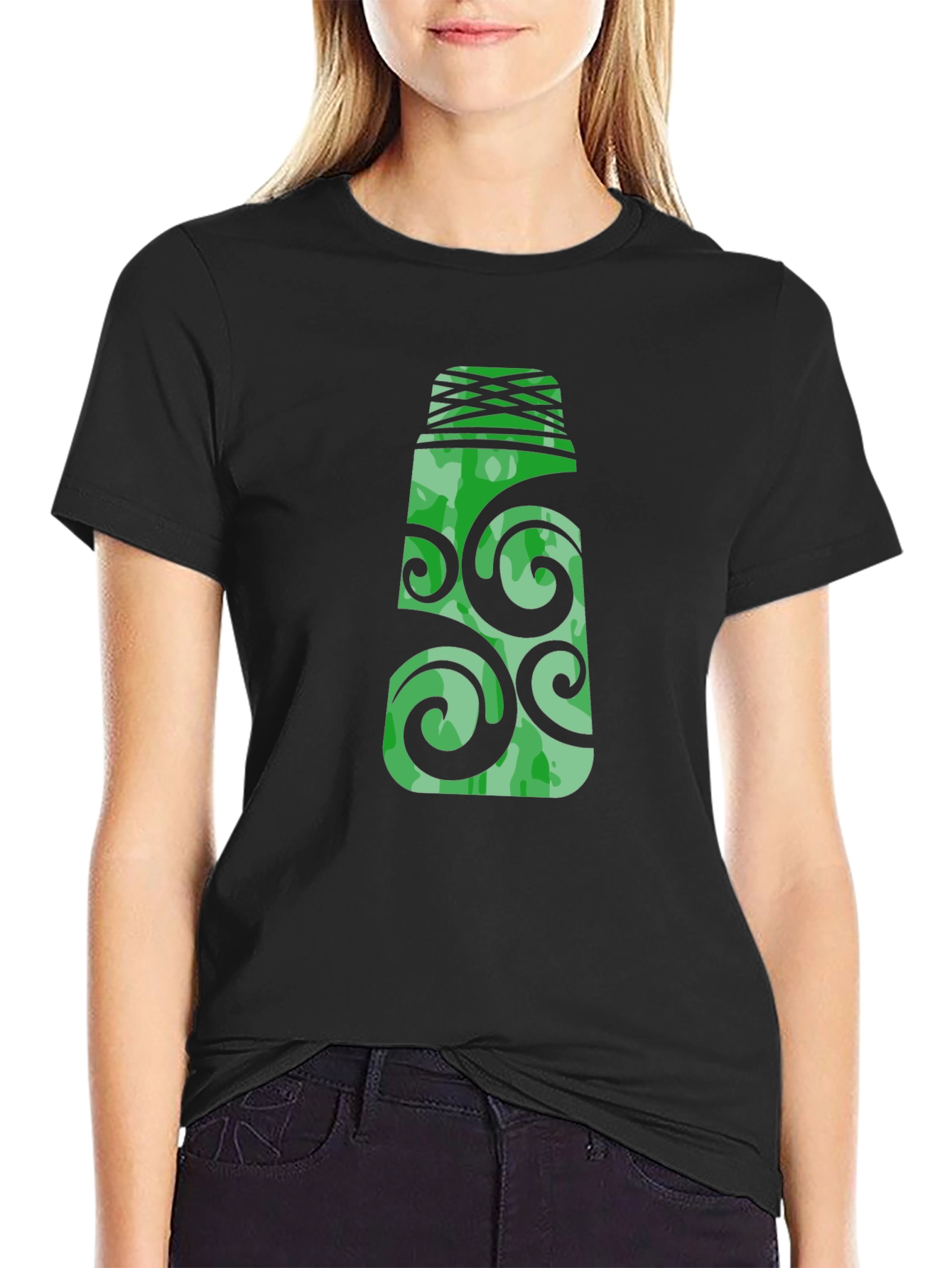 Green Totem T-Shirt - Unique Graphic Tee