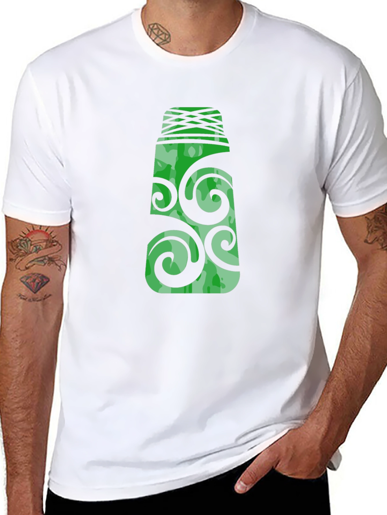 Green Totem T-Shirt - Unique Graphic Tee