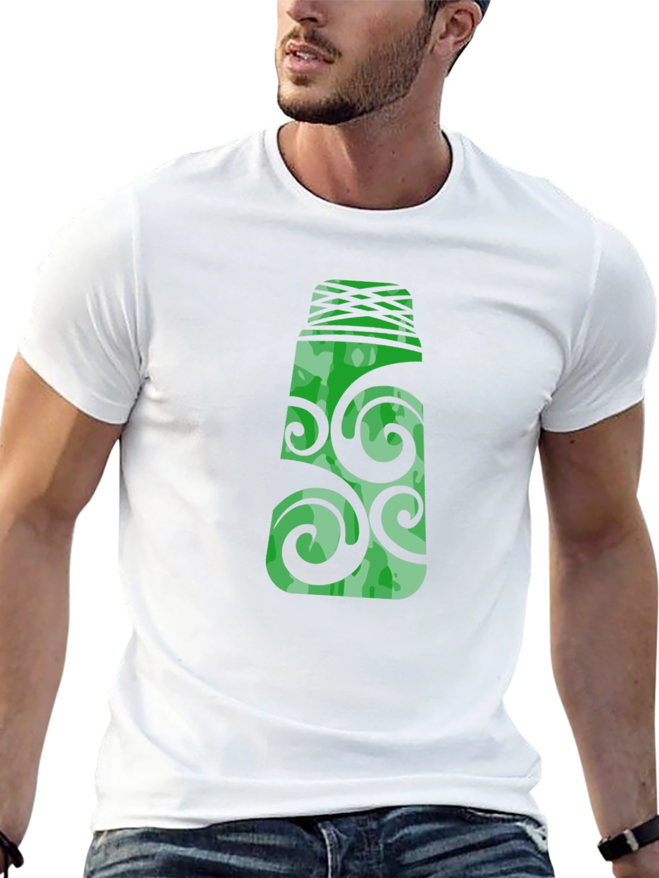 Green Totem T-Shirt - Unique Graphic Tee