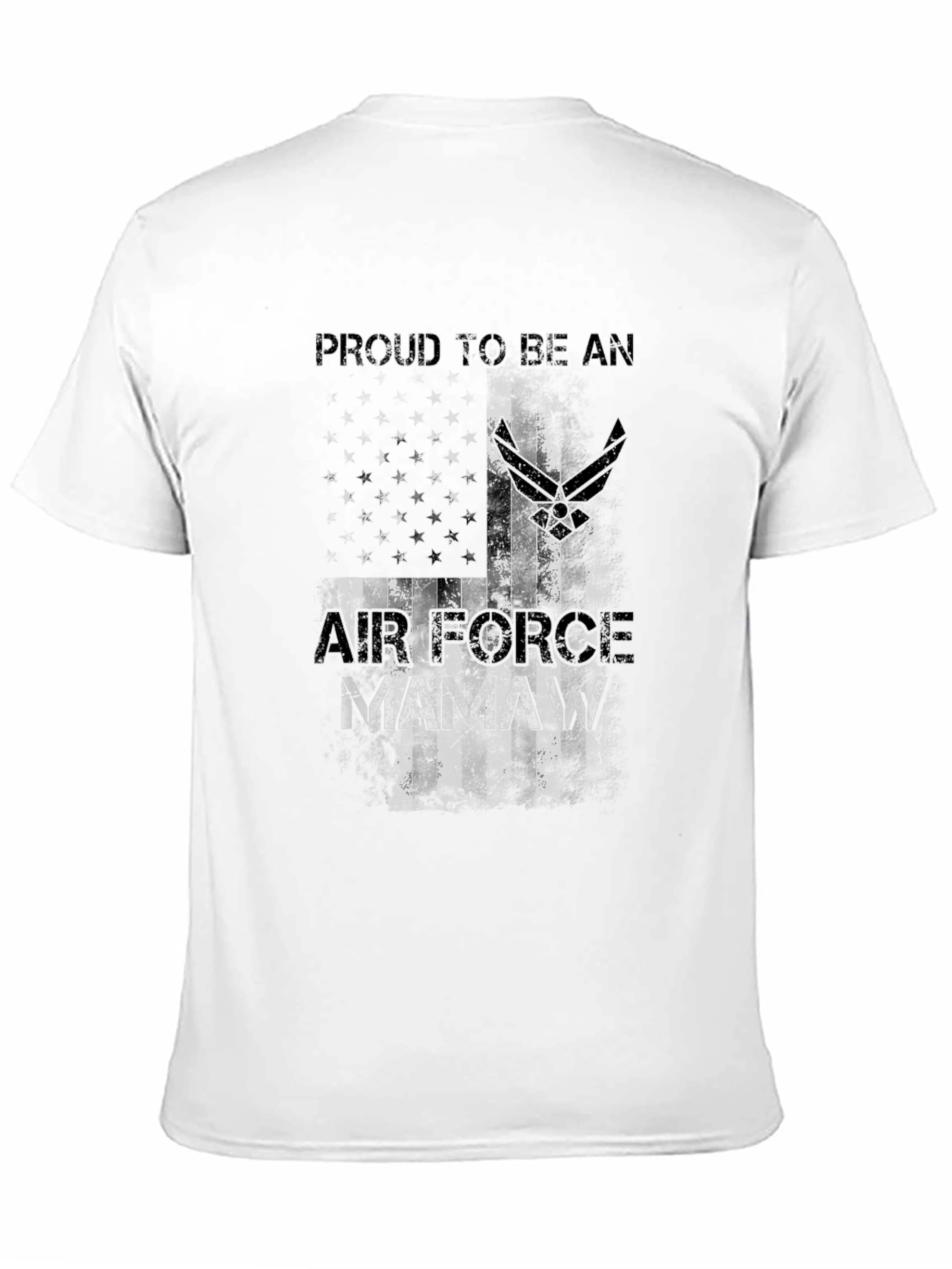 Air Force Mamaw Black T-Shirt