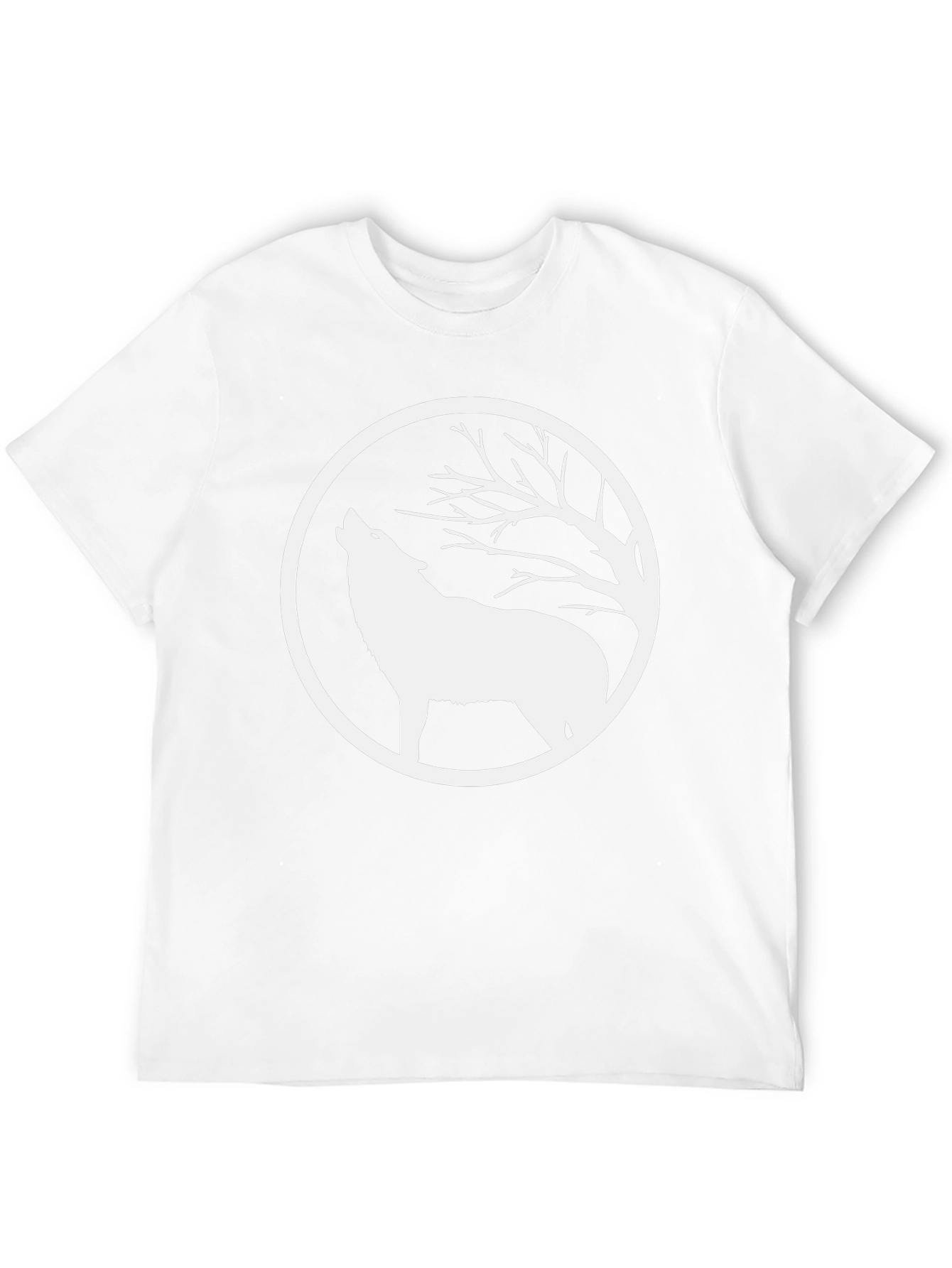 Wolf Howling at Moon Graphic T-Shirt