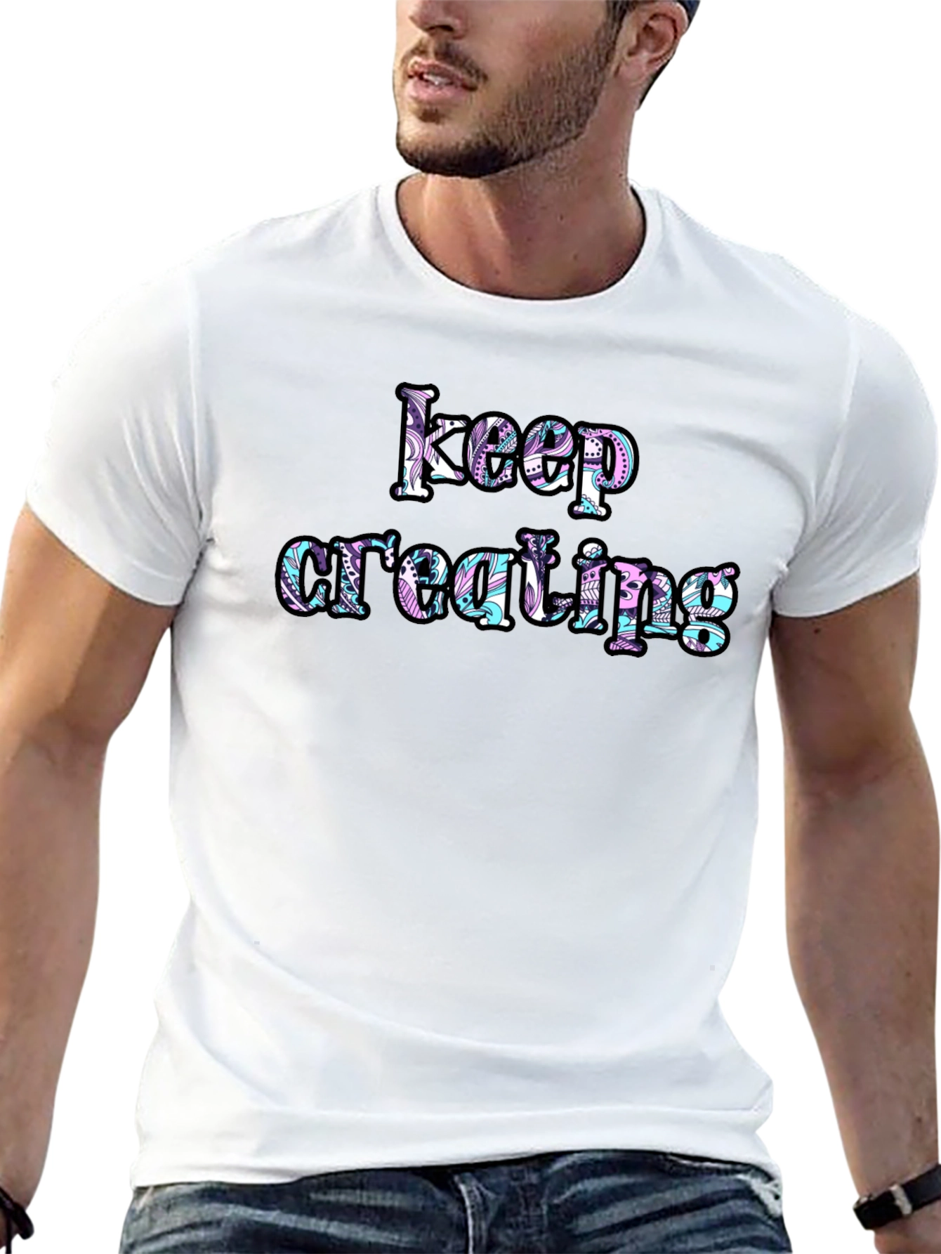 Keep Creating Graphic Tee - Inspiring Design