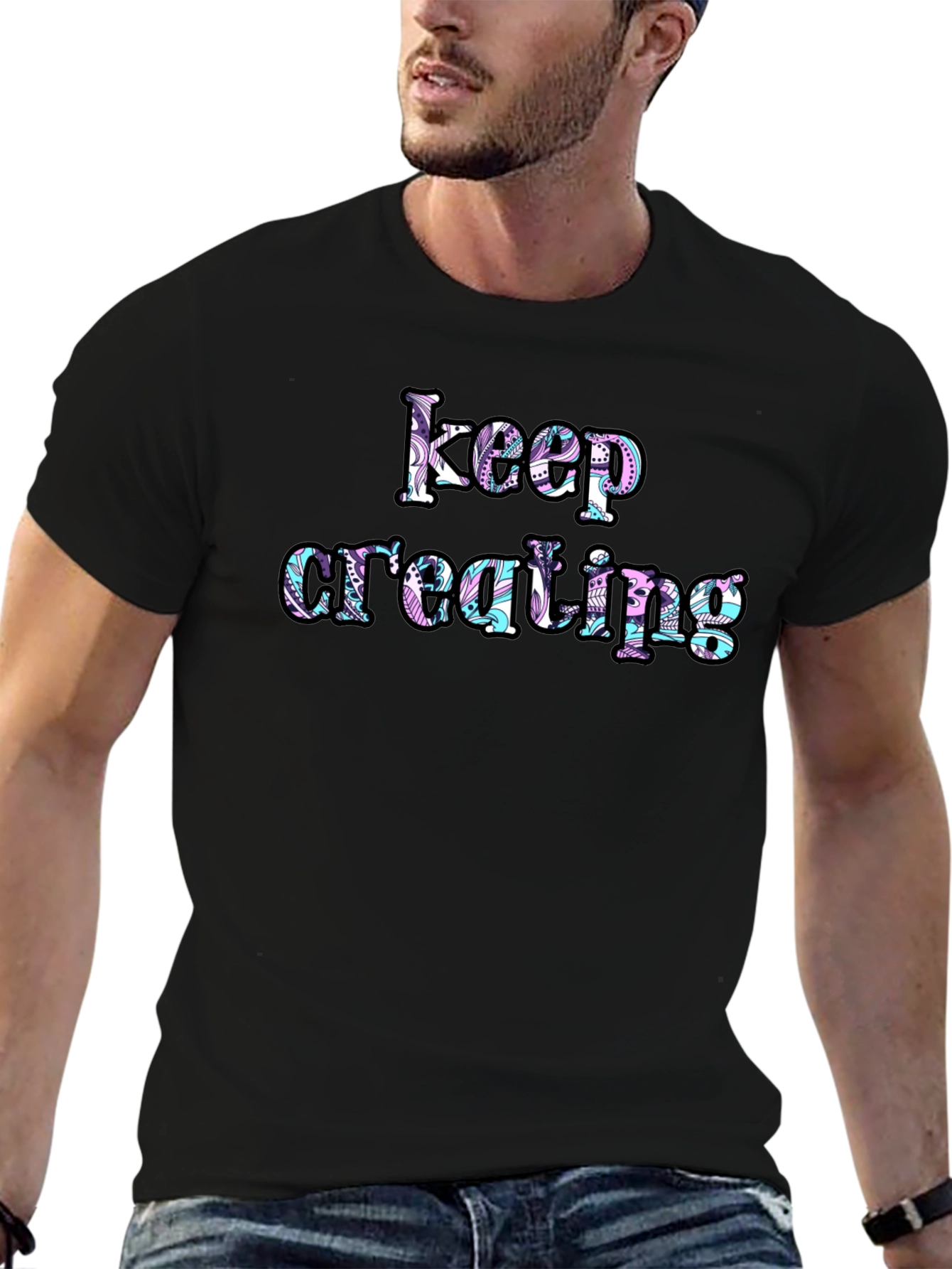 Keep Creating Graphic Tee - Inspiring Design
