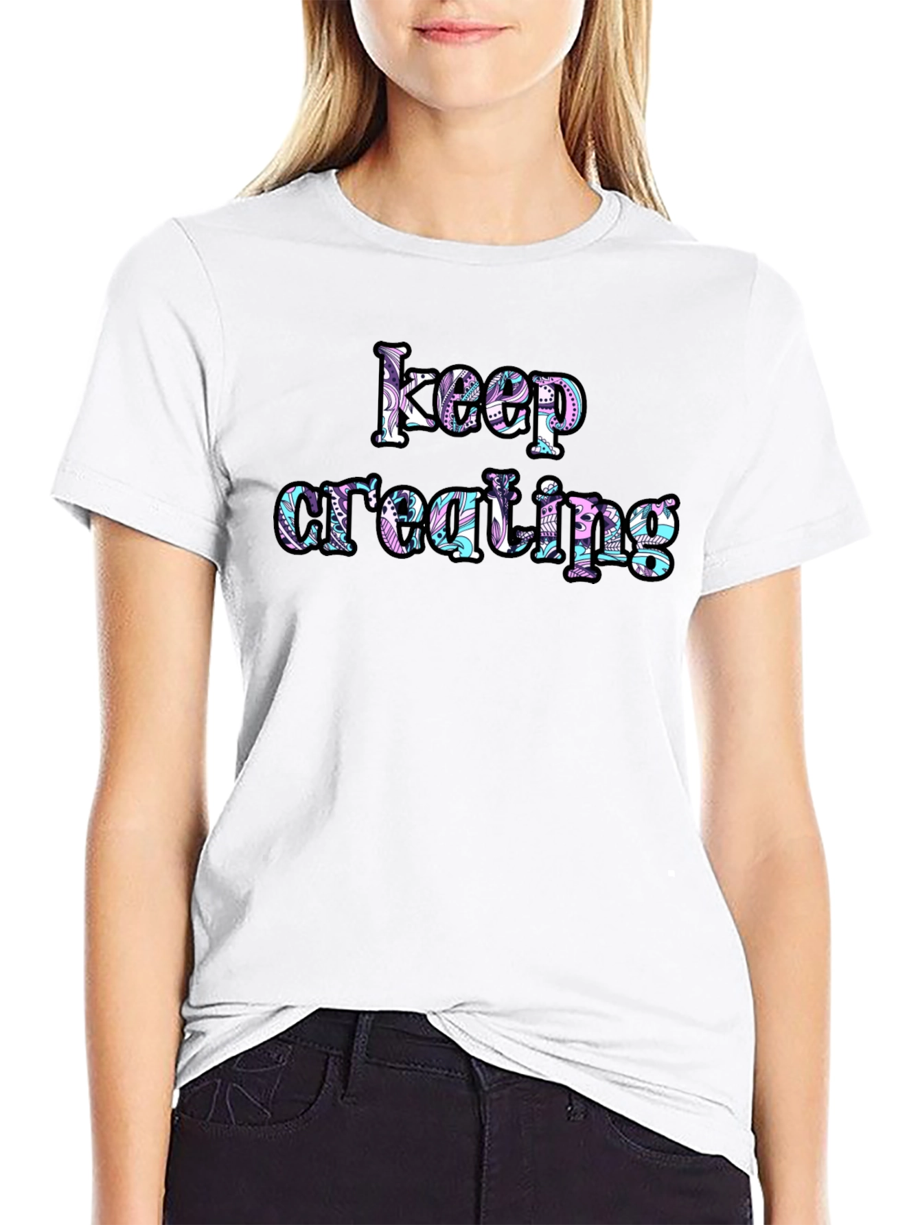 Keep Creating Graphic Tee - Inspiring Design