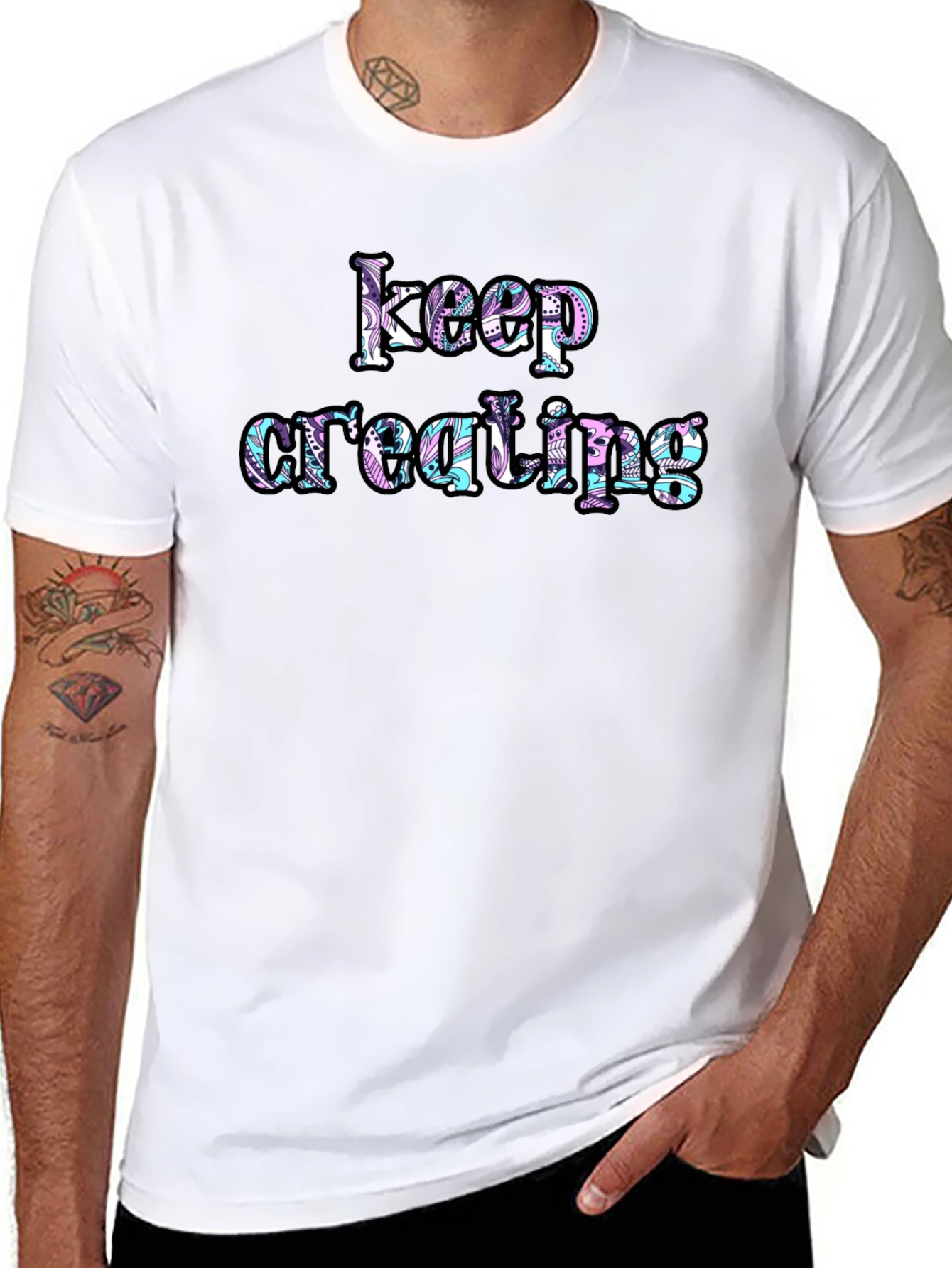 Keep Creating Graphic Tee - Inspiring Design