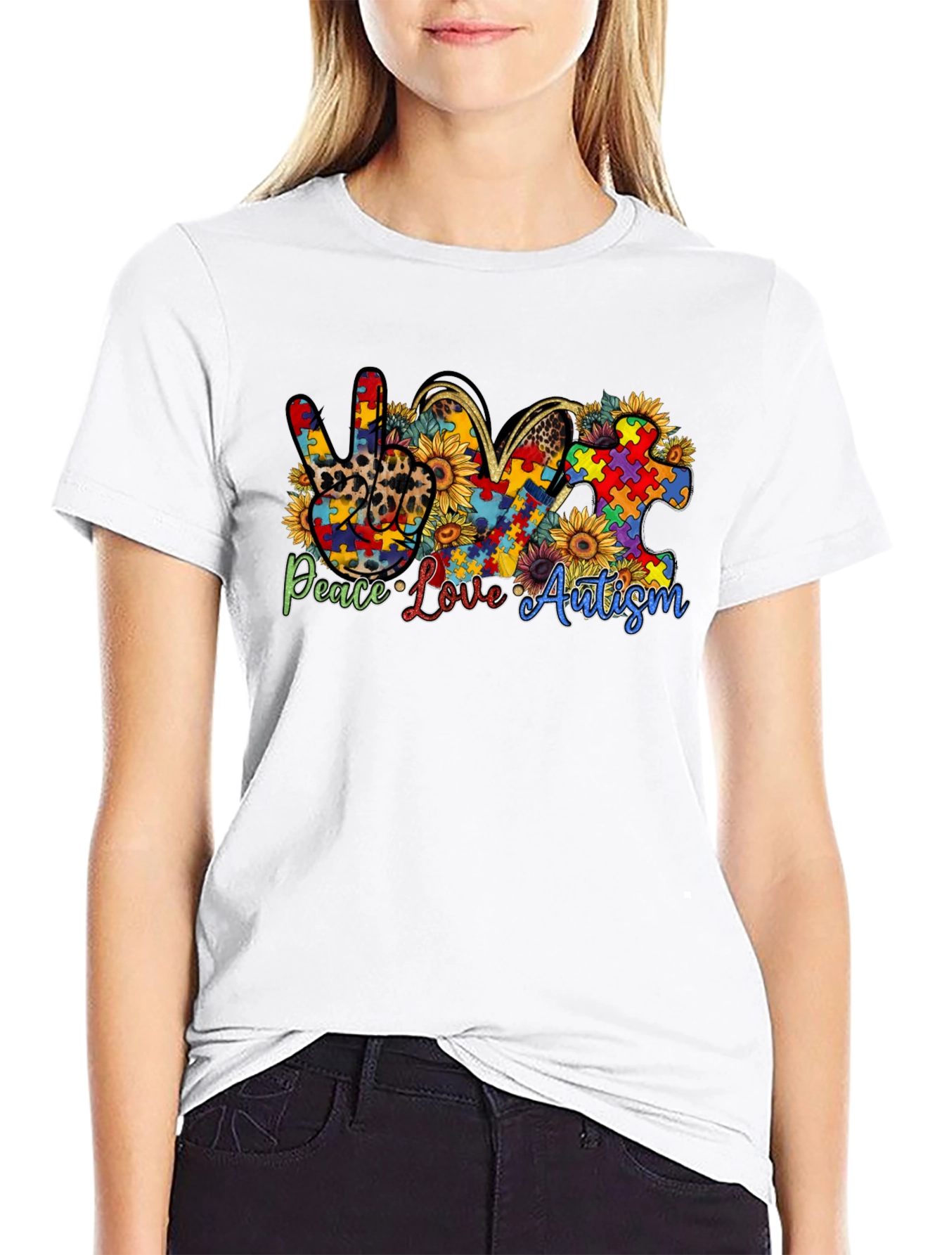 Peace Love Autism T-Shirt