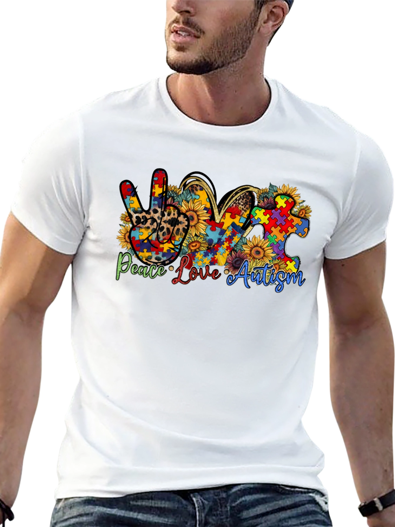 Peace Love Autism T-Shirt