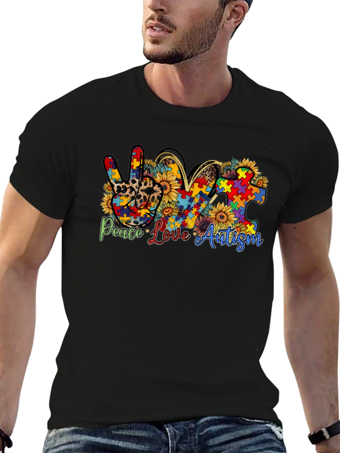 Peace Love Autism T-Shirt