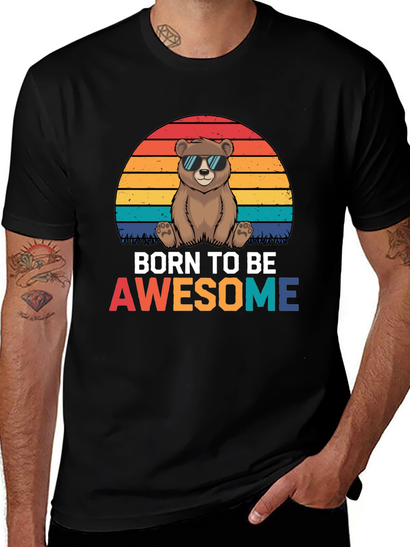 Born to be Awesome Bear T-Shirt