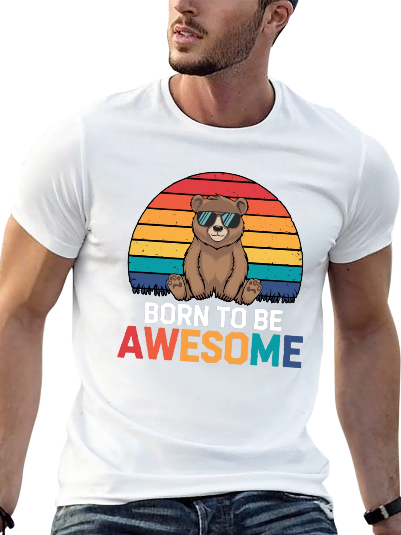 Born to be Awesome Bear T-Shirt