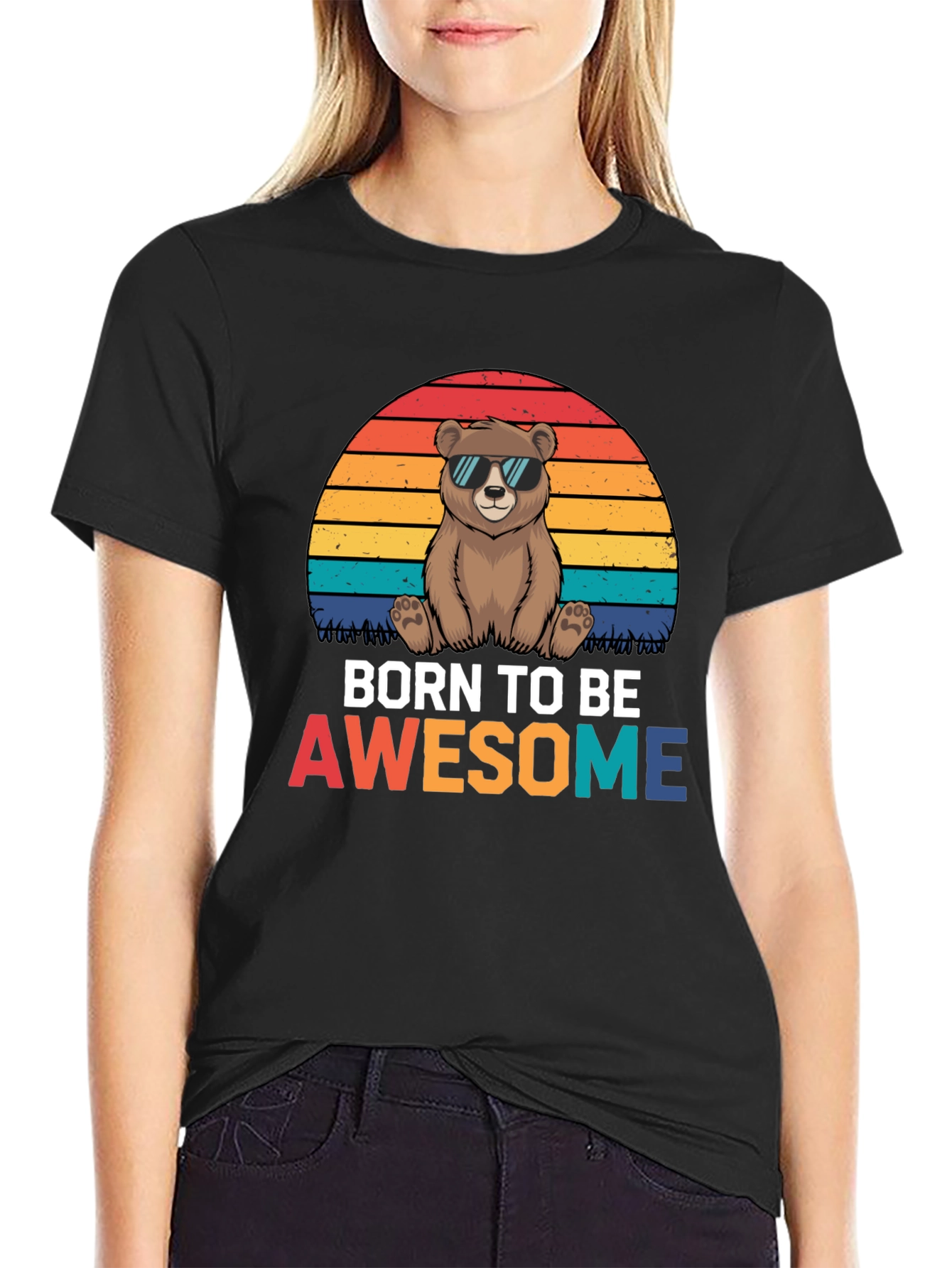 Born to be Awesome Bear T-Shirt