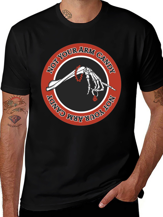 Not Your Arm Candy T-Shirt - Black Cotton Tee