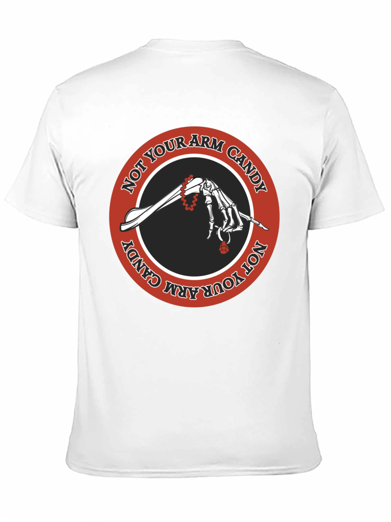 Not Your Arm Candy T-Shirt - Black Cotton Tee