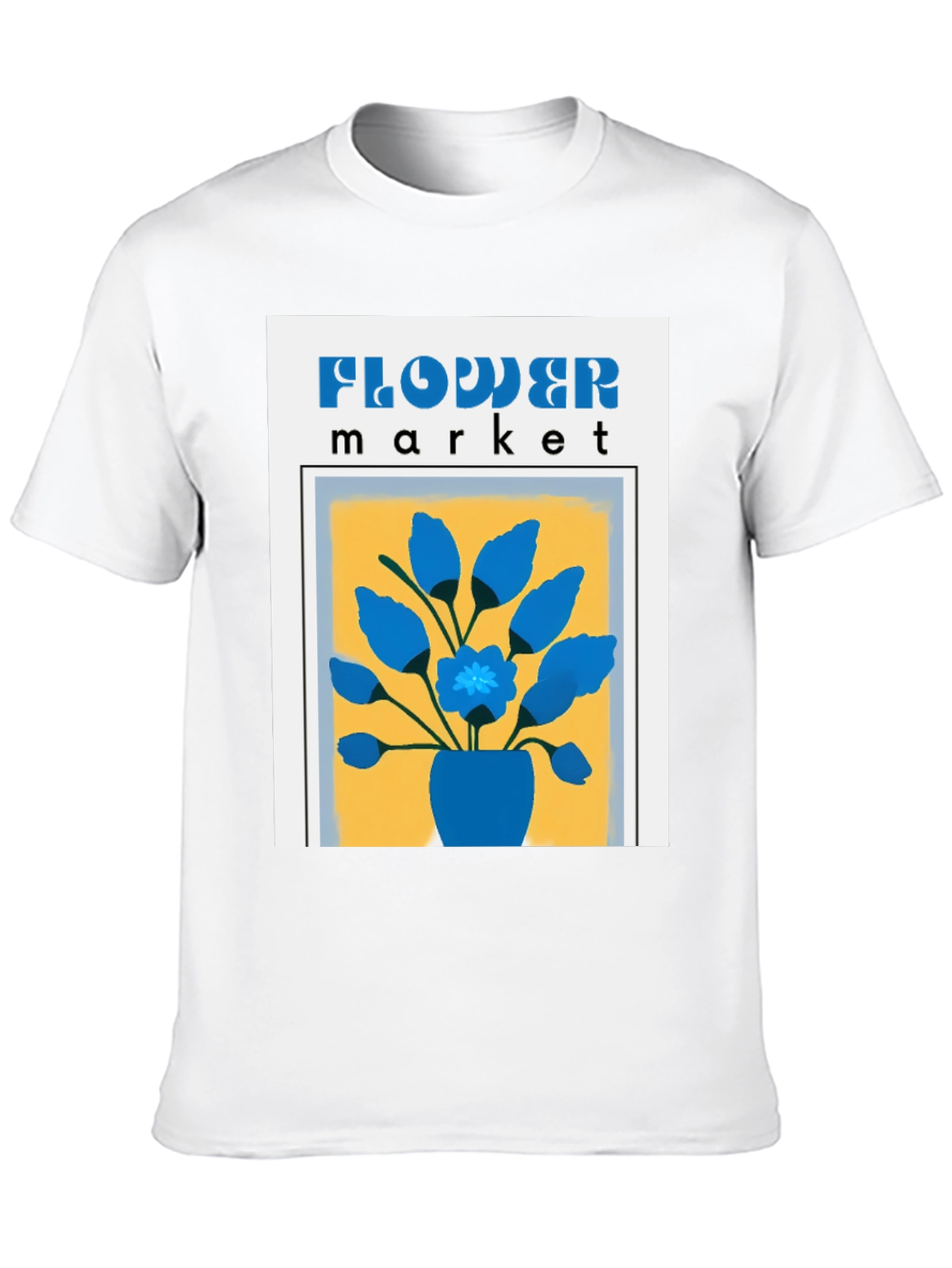 Flower Market Graphic Tee - Classic Design