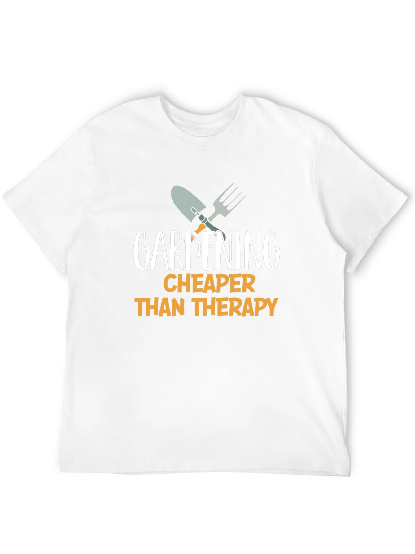 Gardening Cheaper Than Therapy T-Shirt - Black