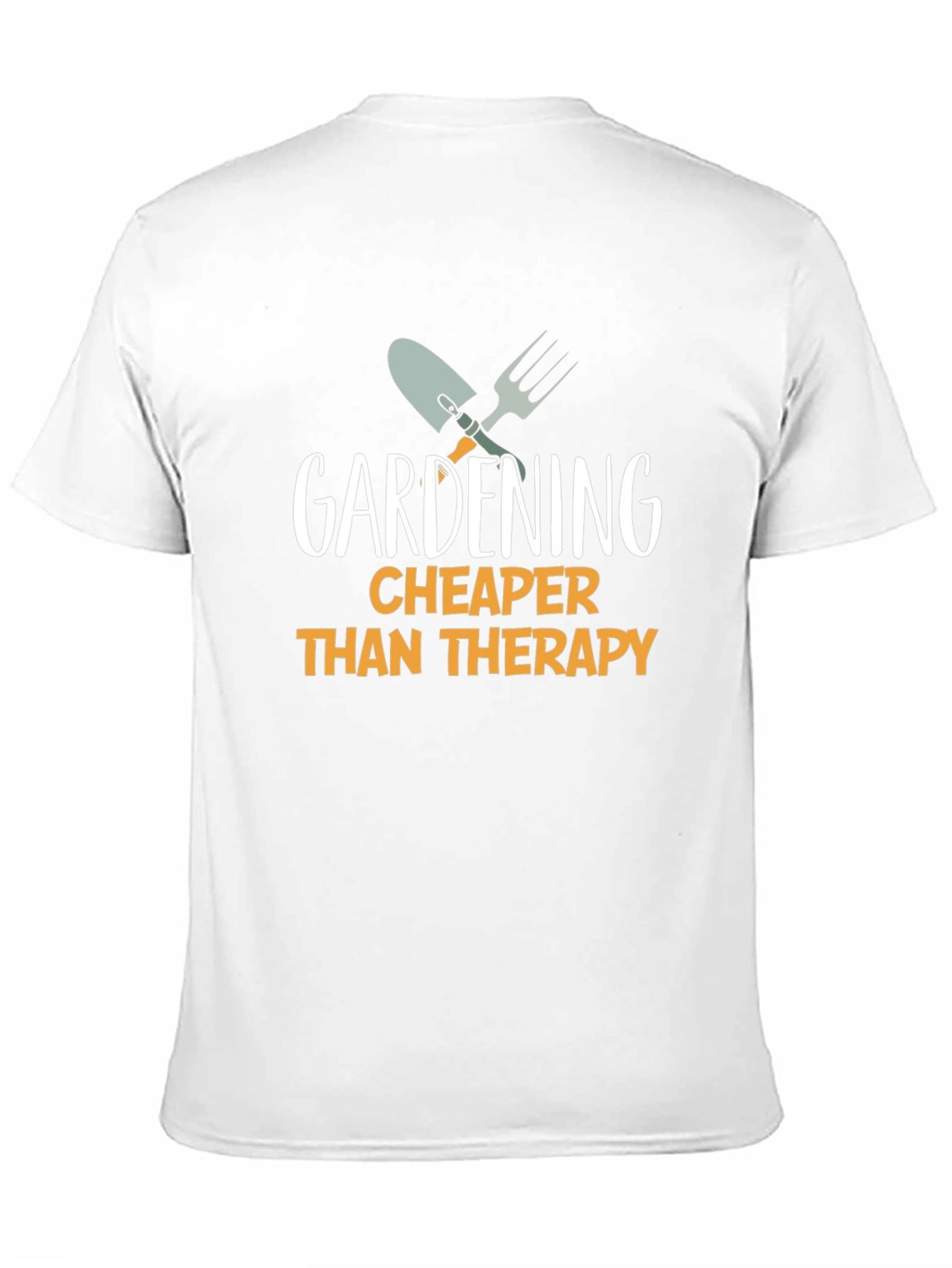 Gardening Cheaper Than Therapy T-Shirt - Black