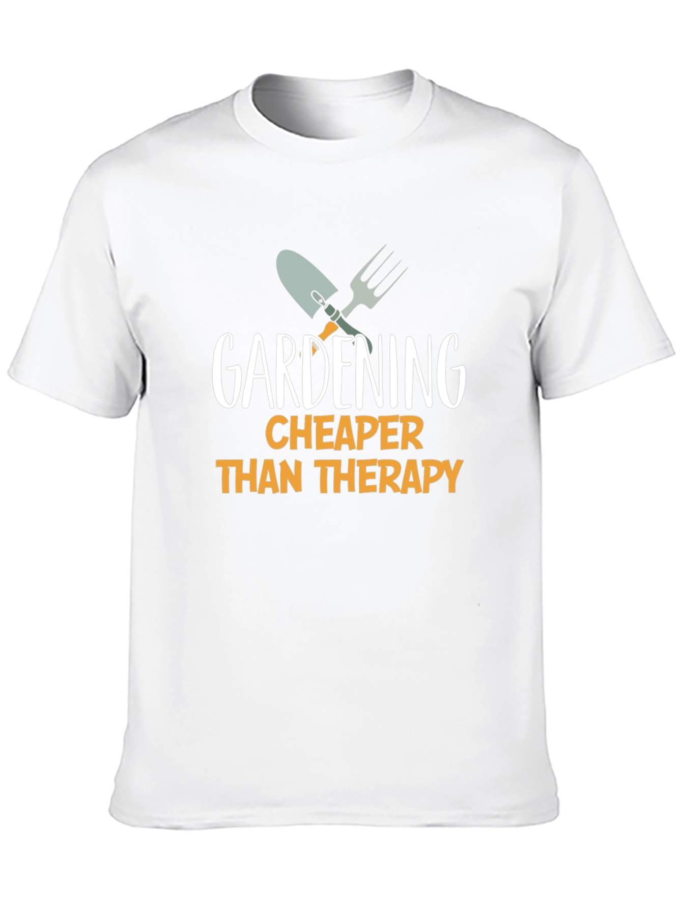 Gardening Cheaper Than Therapy T-Shirt - Black