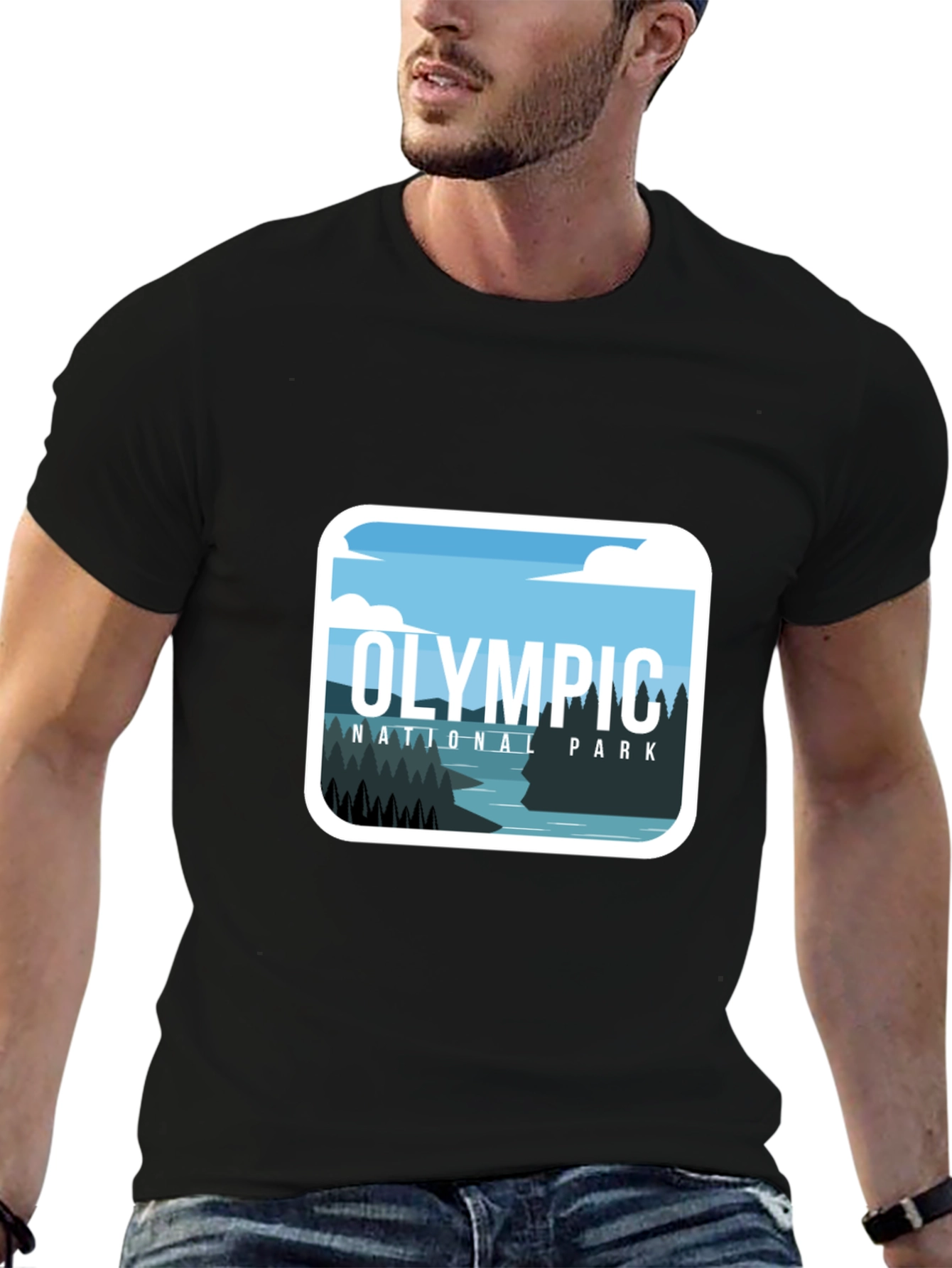 Olympic National Park Graphic Tee - Black