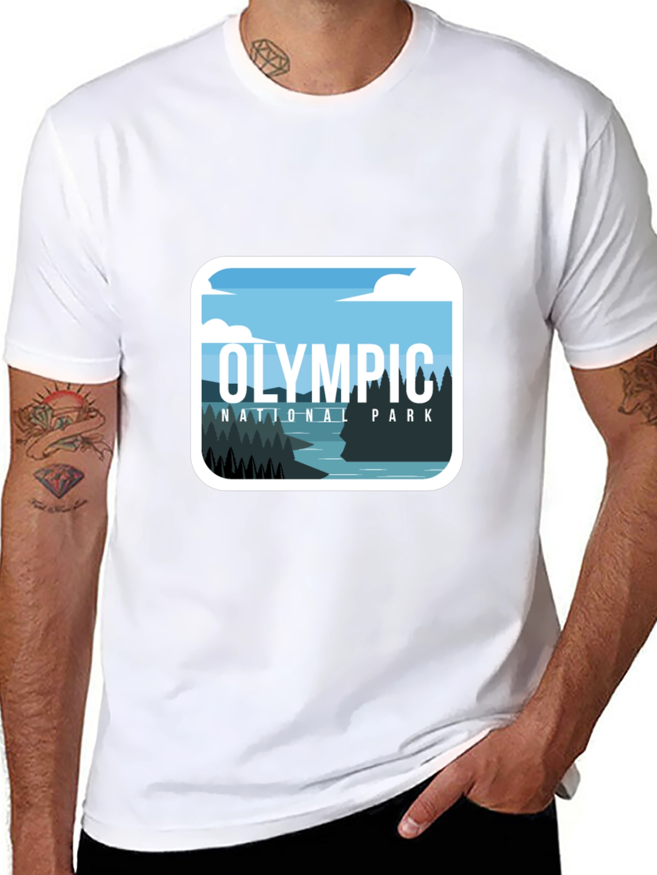 Olympic National Park Graphic Tee - Black