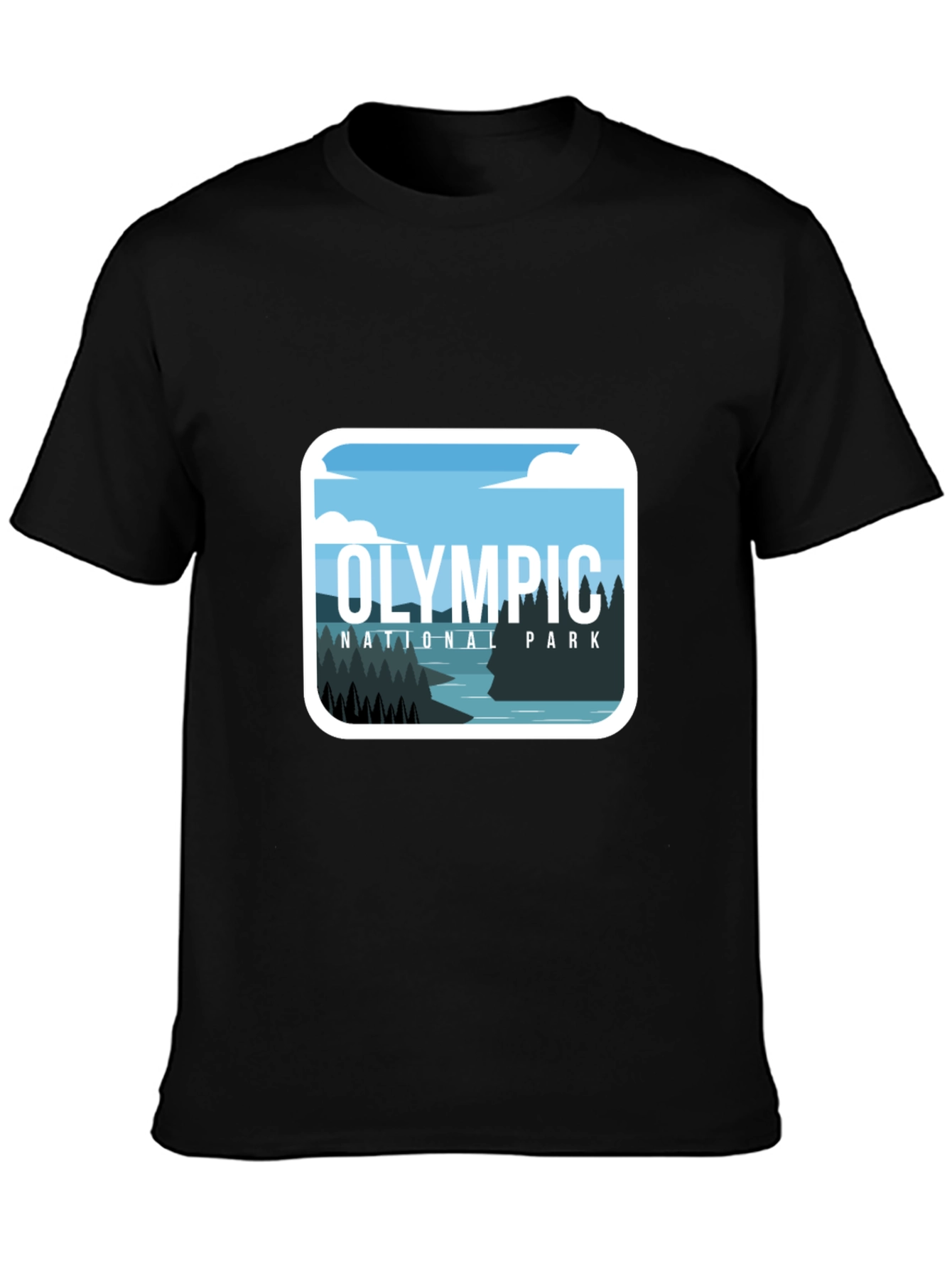 Olympic National Park Graphic Tee - Black