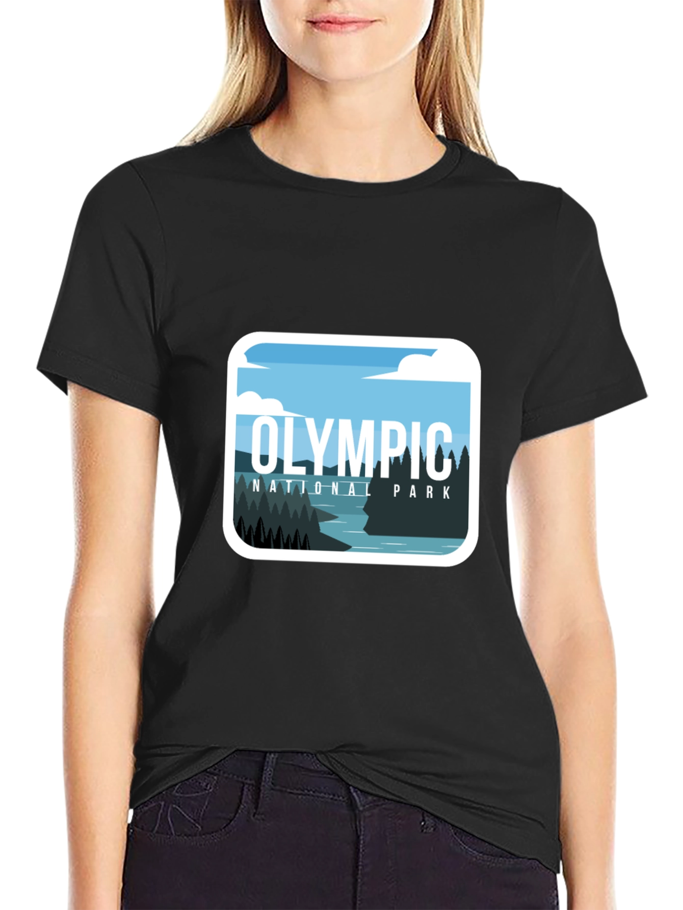 Olympic National Park Graphic Tee - Black