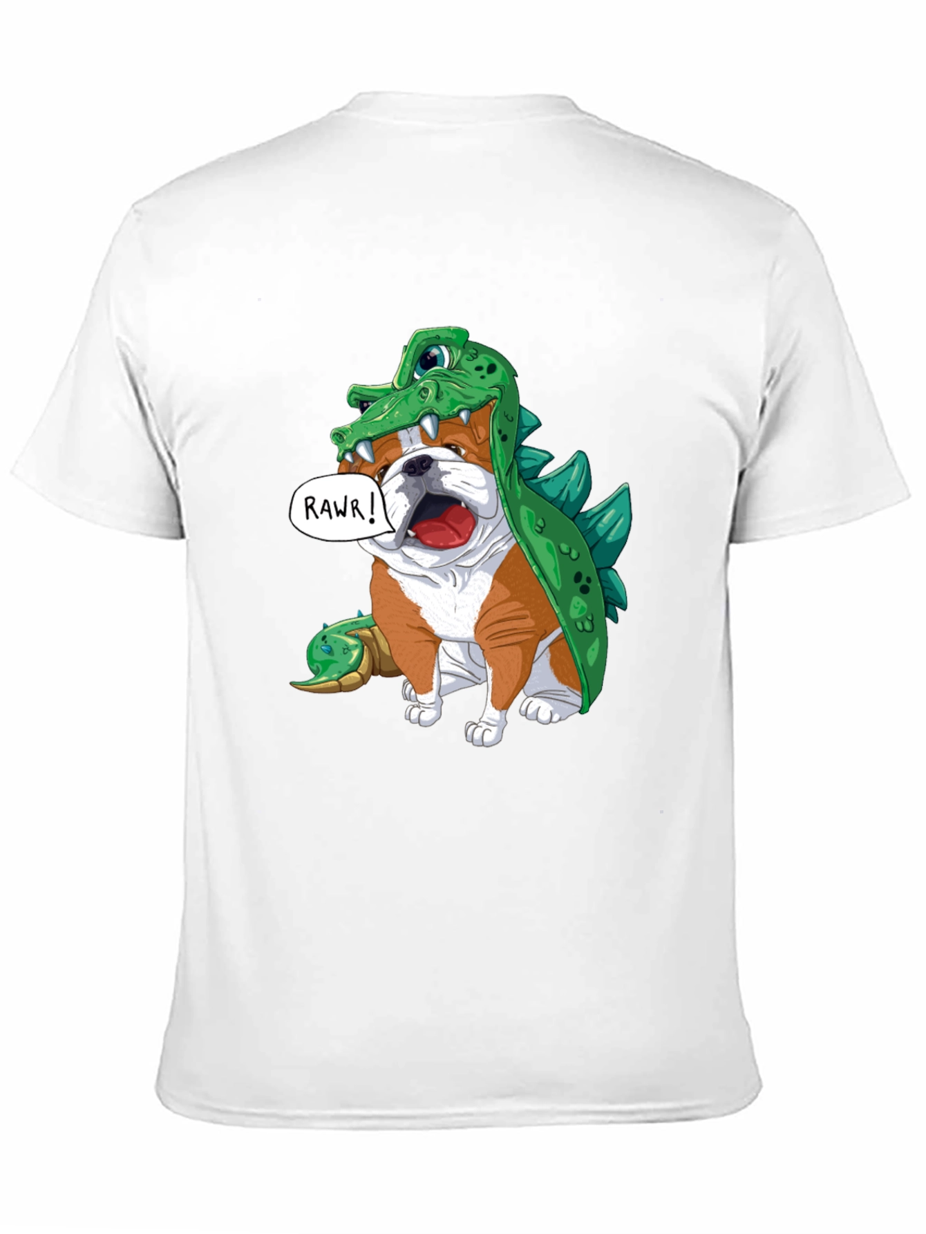 Bulldog in Crocodile Costume T-Shirt