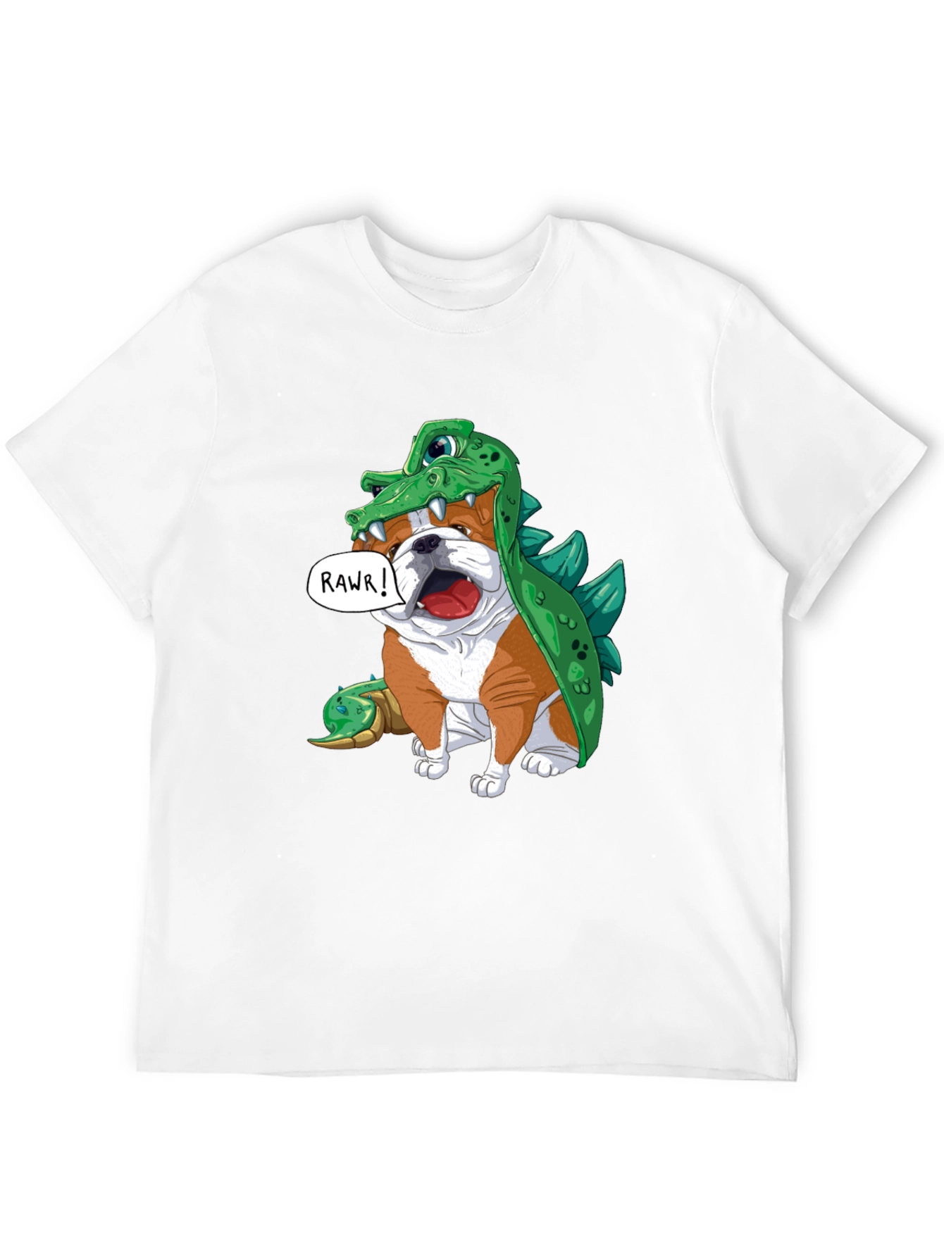 Bulldog in Crocodile Costume T-Shirt