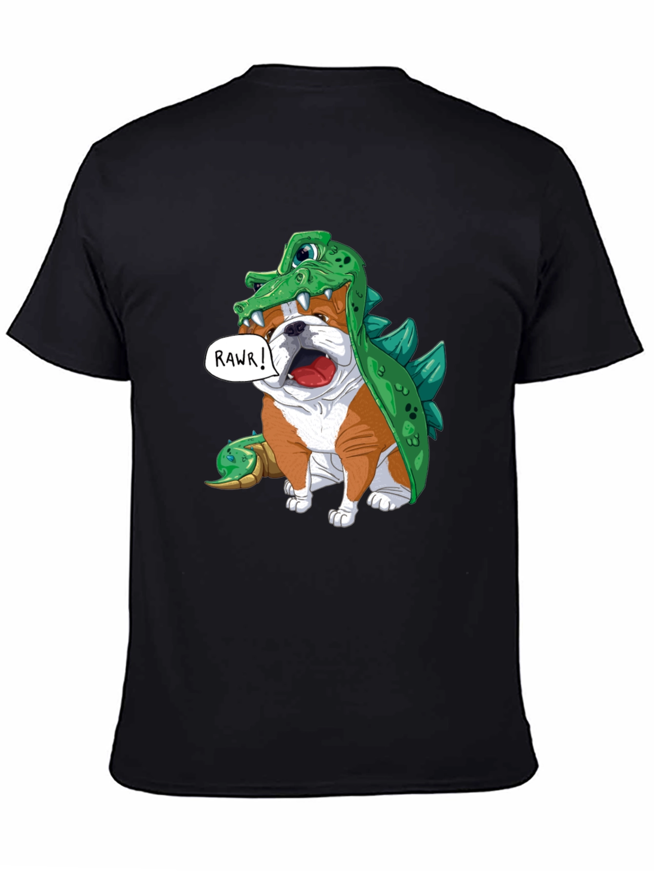Bulldog in Crocodile Costume T-Shirt