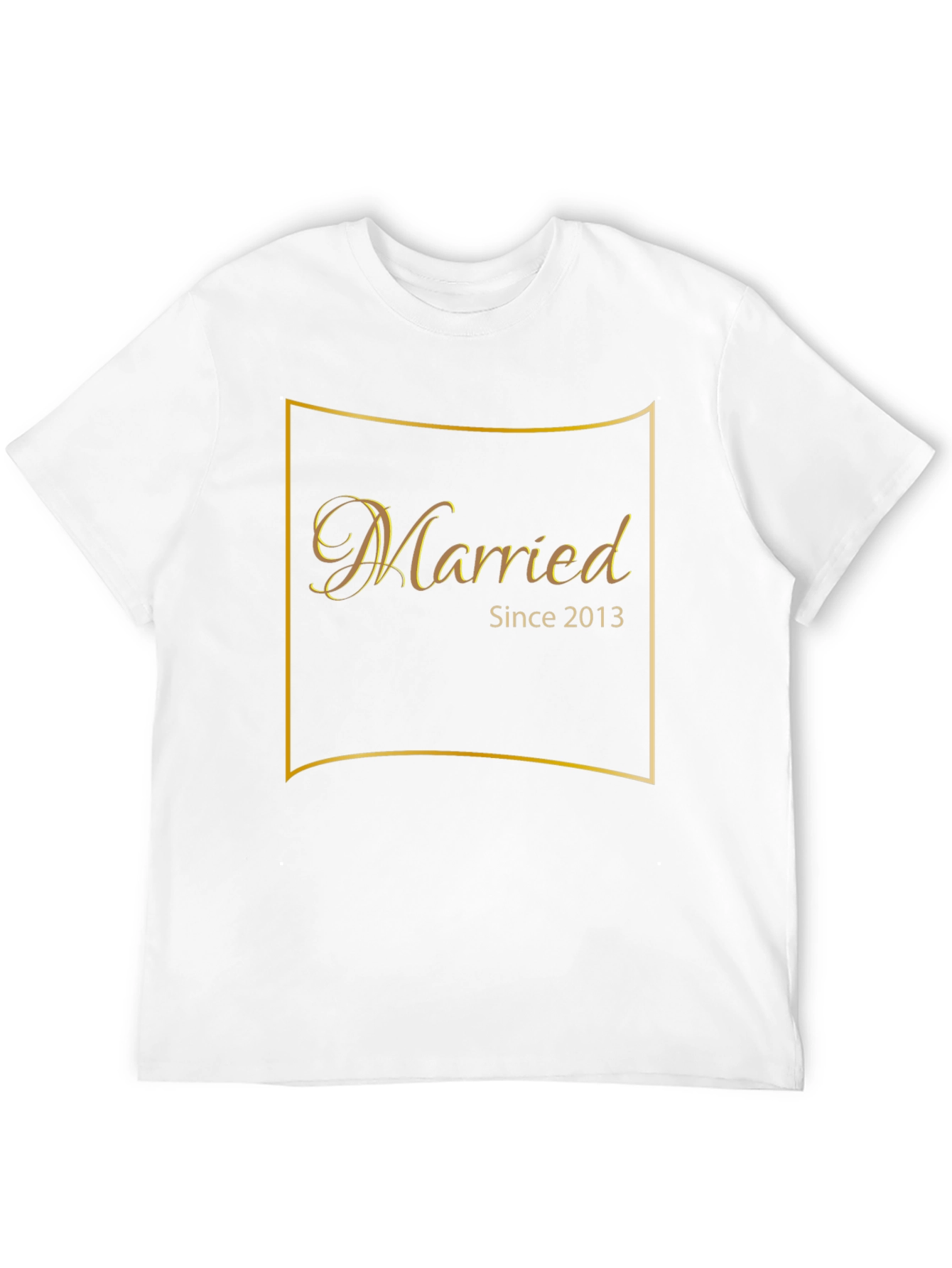 Married Since 2013 Black Graphic T-Shirt