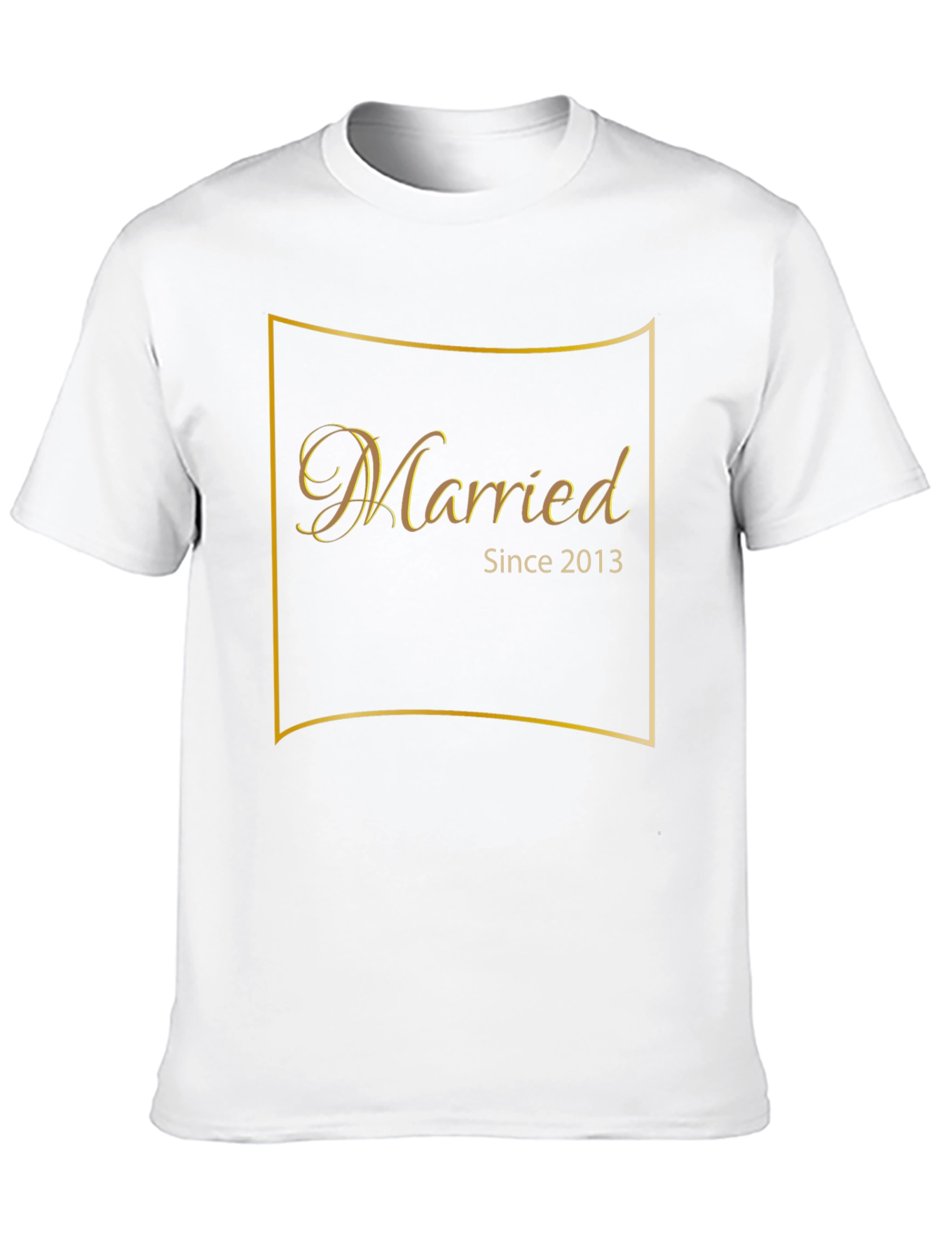 Married Since 2013 Black Graphic T-Shirt