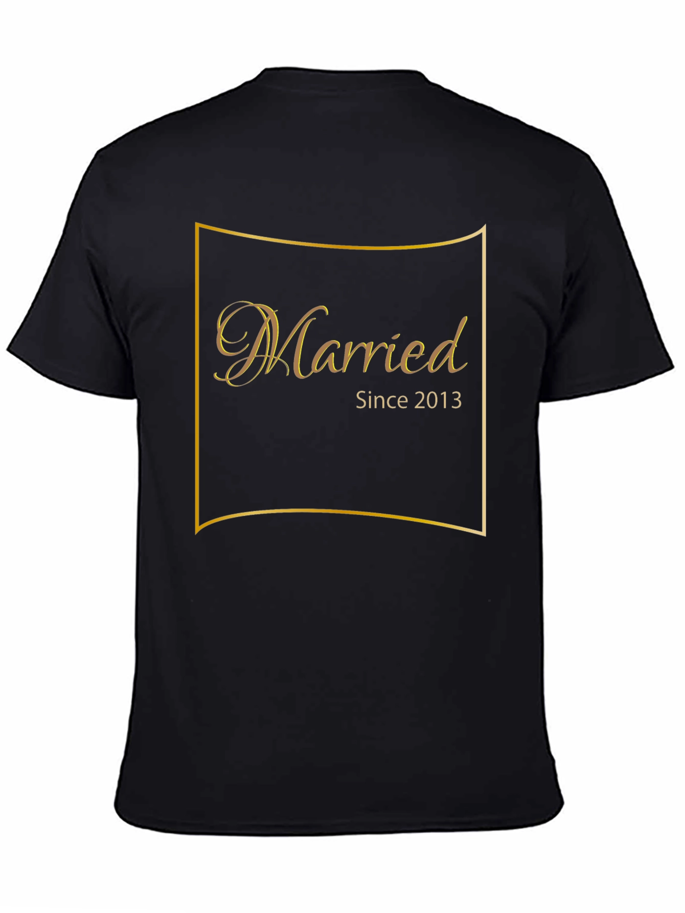 Married Since 2013 Black Graphic T-Shirt