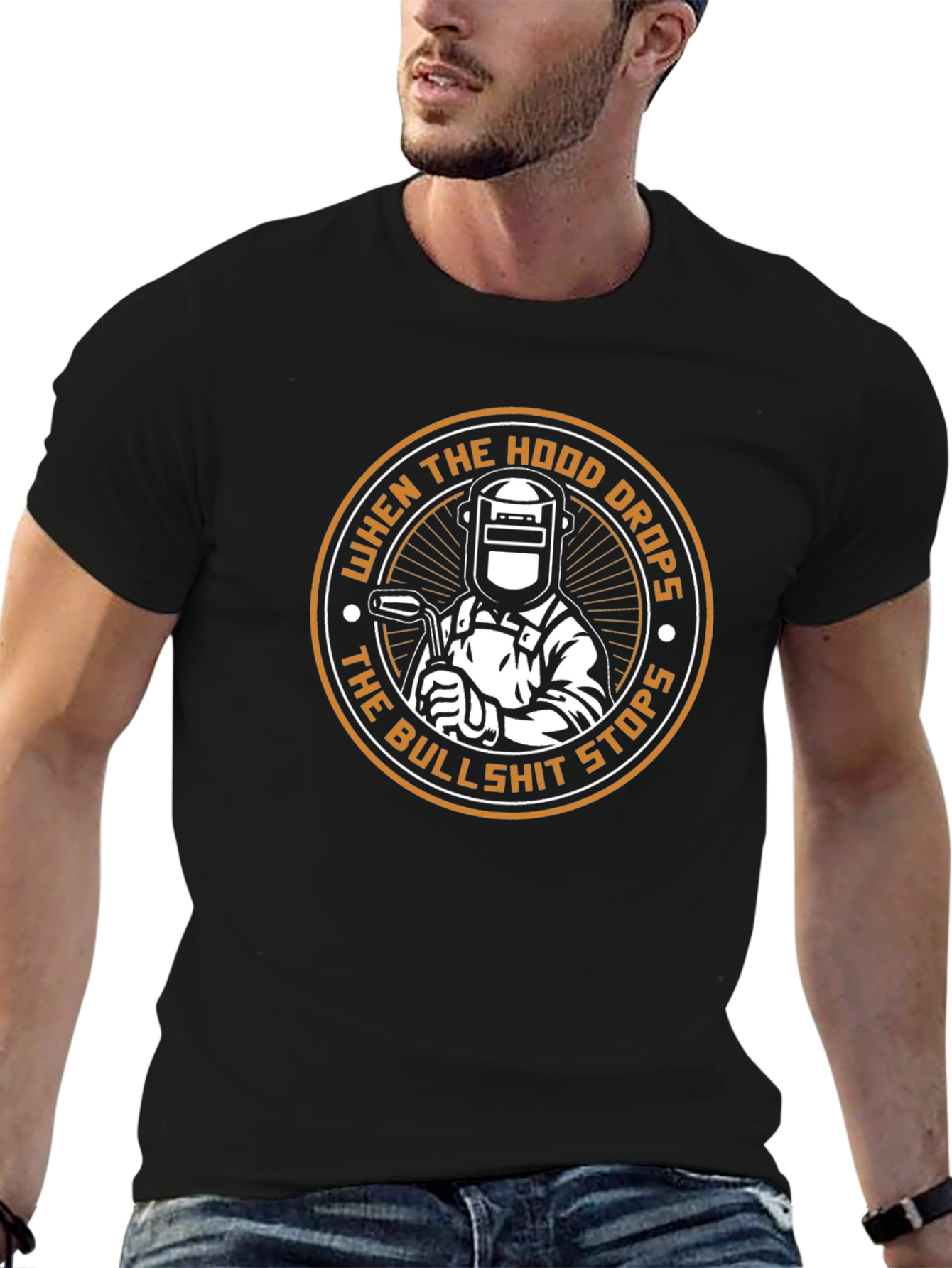 Welder T-Shirt: When the Hood Drops