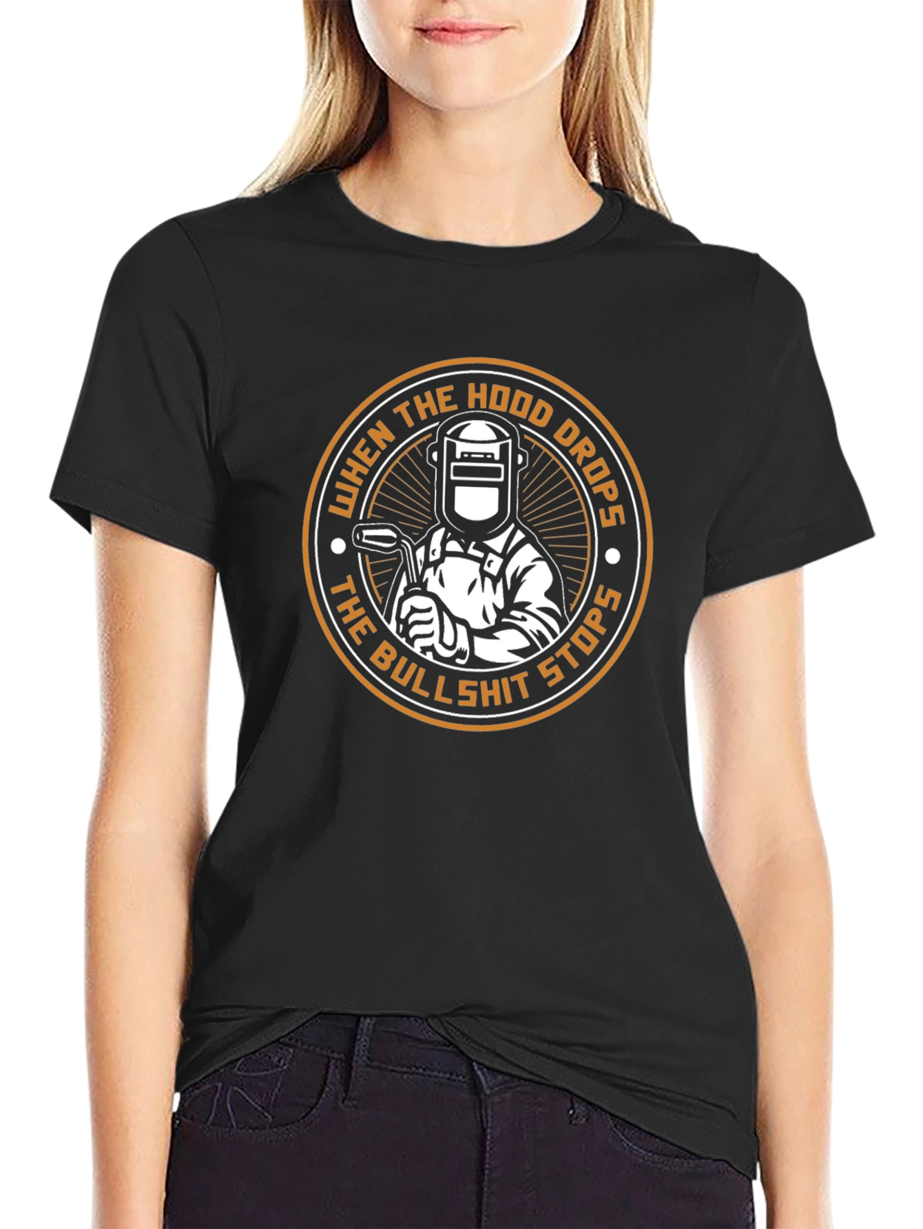 Welder T-Shirt: When the Hood Drops