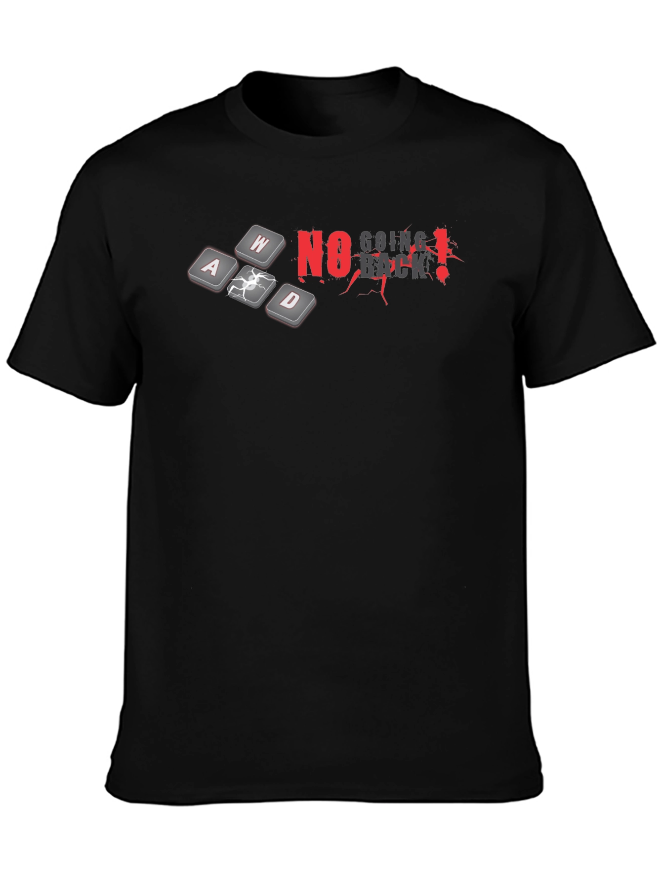 No Going Back Black Gaming T-Shirt