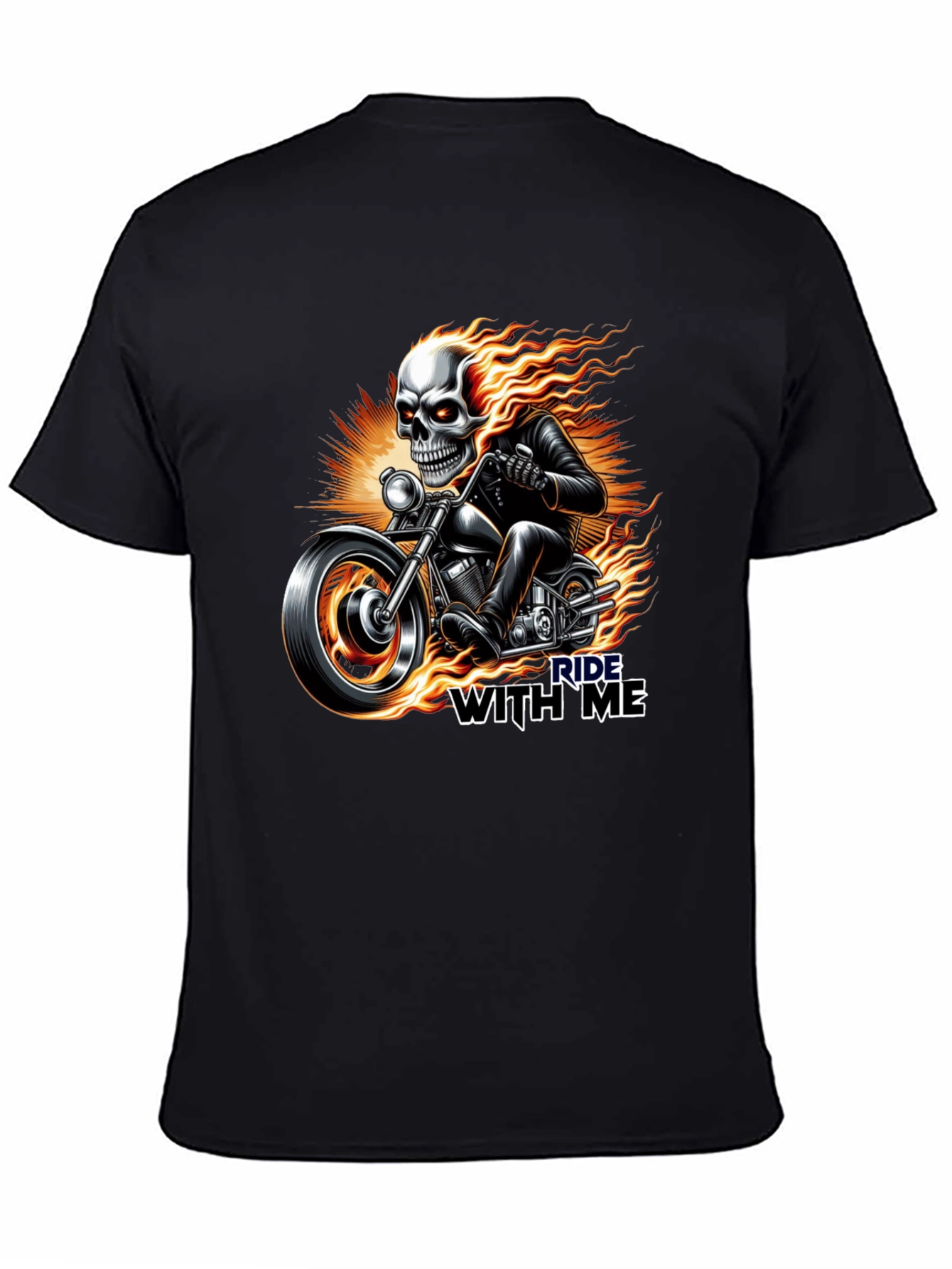 Ride With Me Skull Graphic Tee