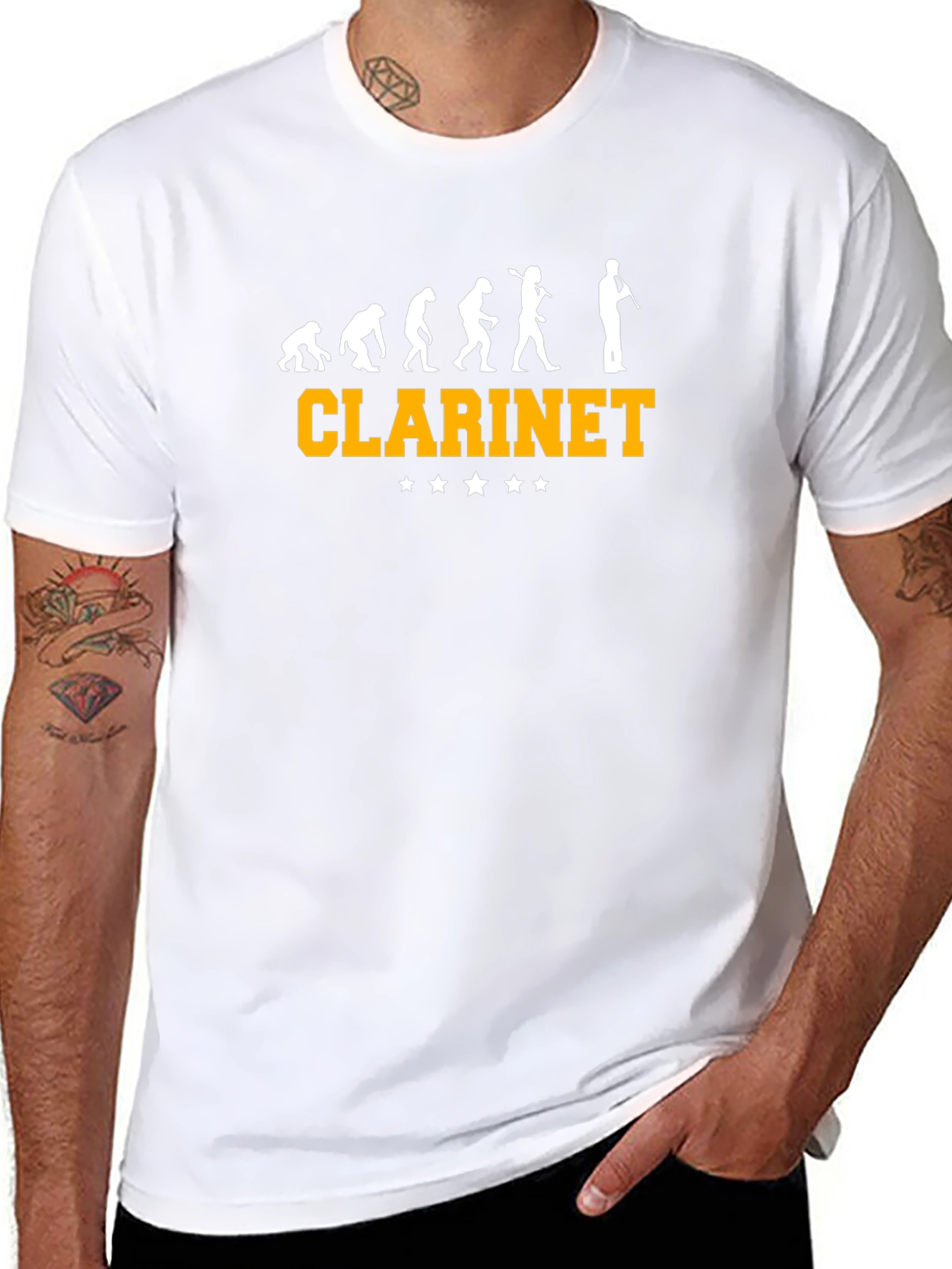 Clarinets Evolution T-Shirt - Music Lover