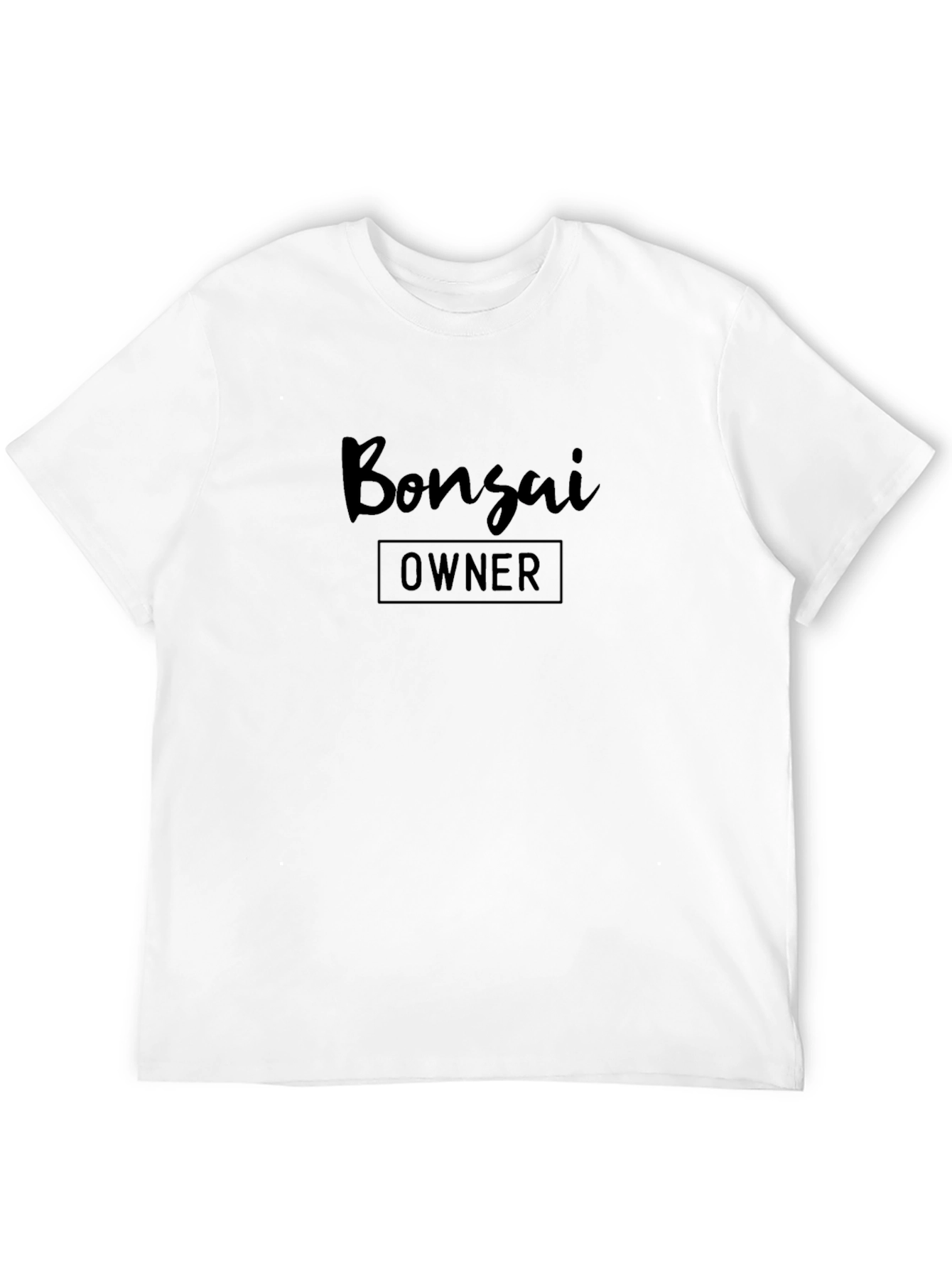 Bonsai Owner T-Shirt - Black Crew Neck Tee