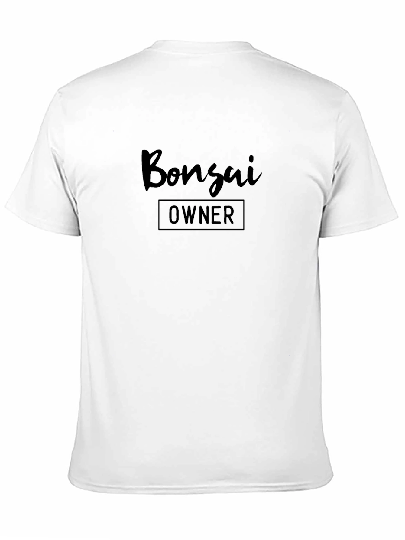 Bonsai Owner T-Shirt - Black Crew Neck Tee