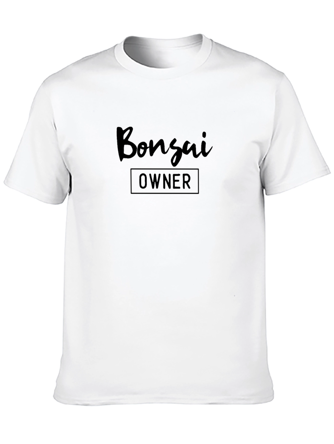 Bonsai Owner T-Shirt - Black Crew Neck Tee