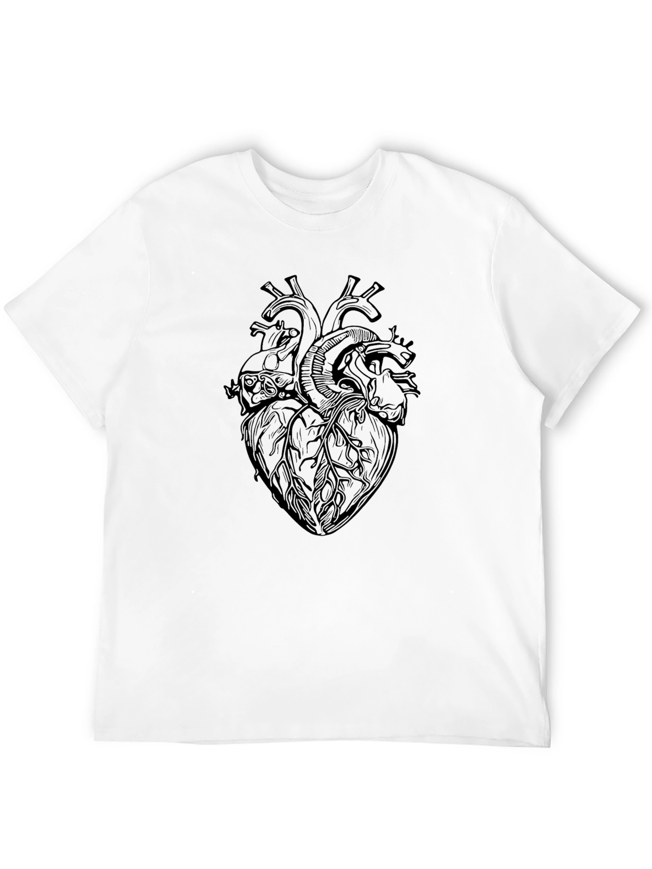 Anatomical Heart Graphic Black T-Shirt