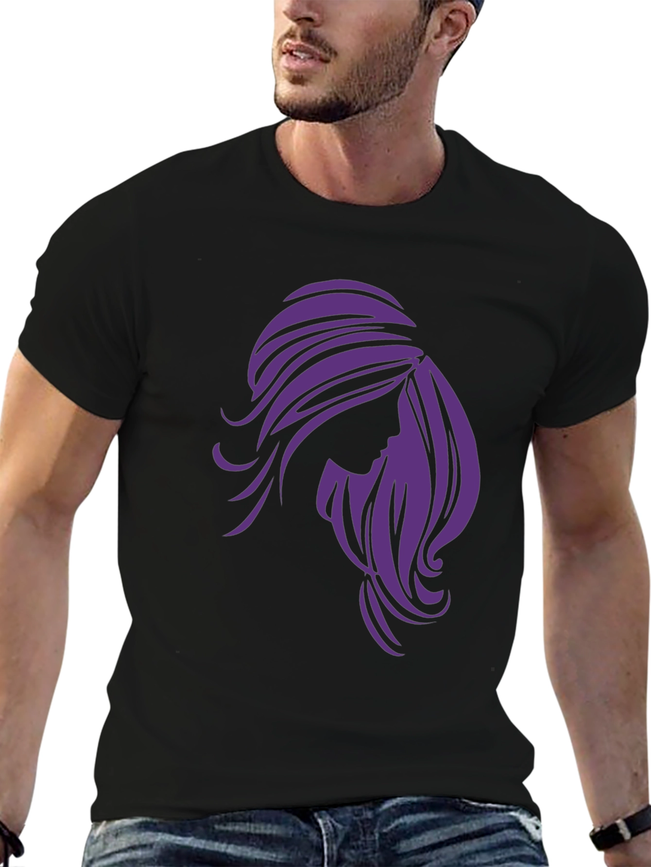Silhouette Graphic Tee - Black