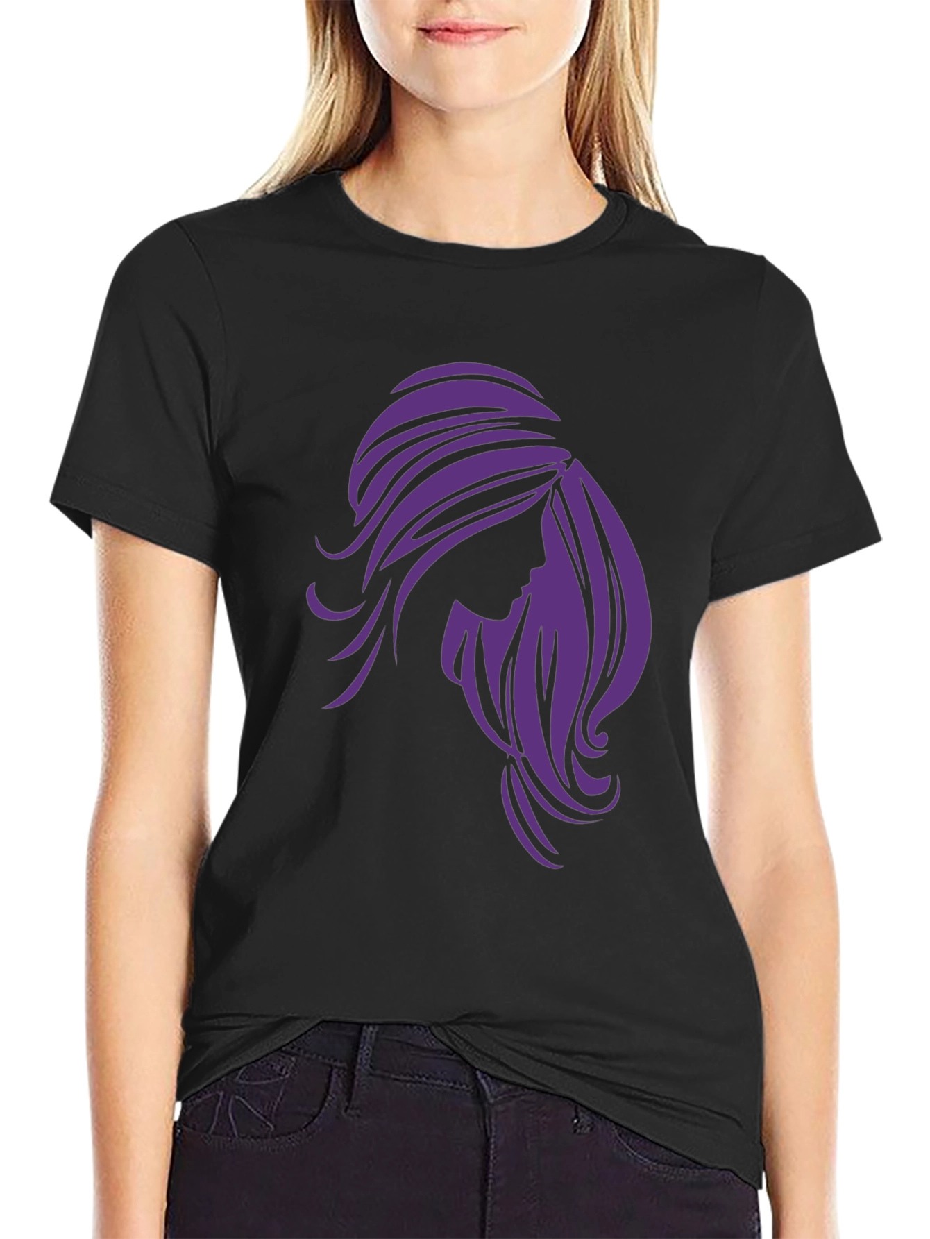 Silhouette Graphic Tee - Black