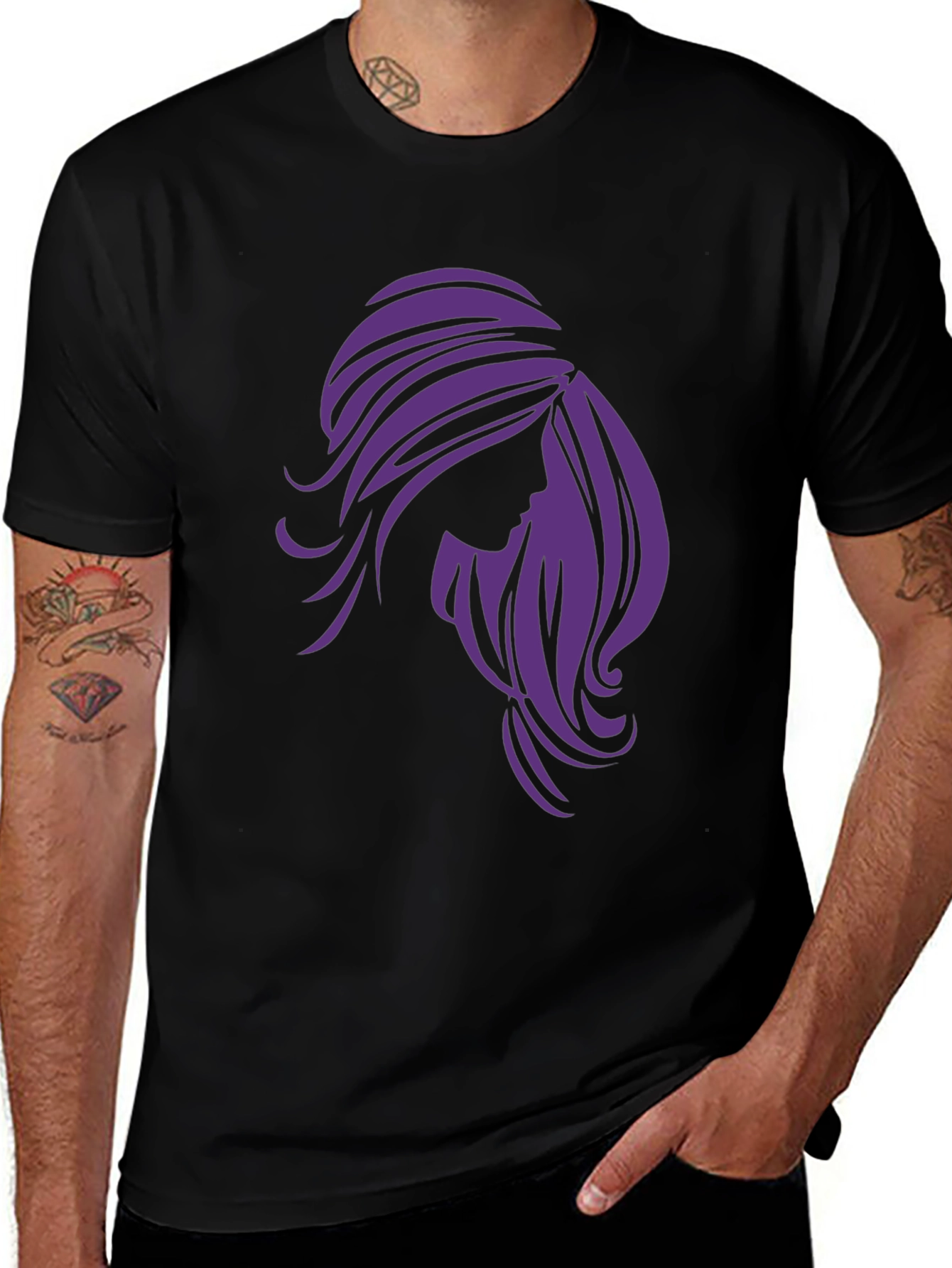 Silhouette Graphic Tee - Black