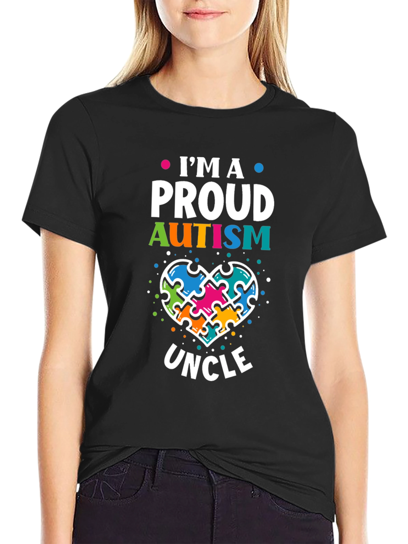Proud Autism Uncle T-Shirt